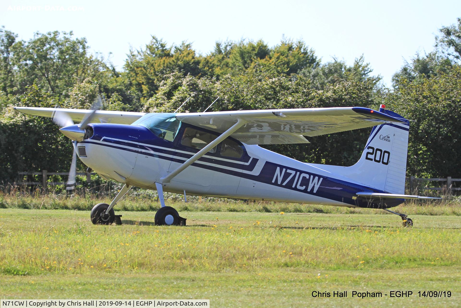 N71CW, 1962 Cessna 180E C/N 18051093, Popham