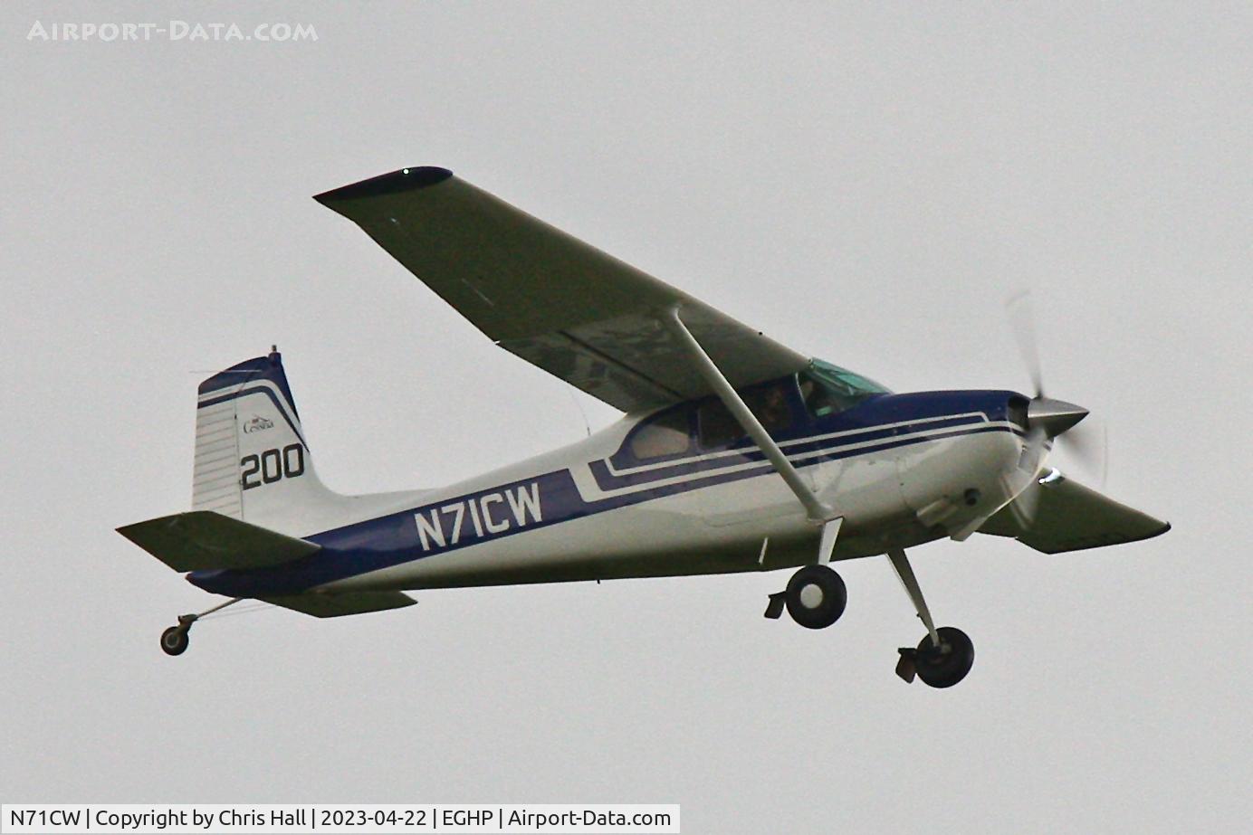 N71CW, 1962 Cessna 180E C/N 18051093, Popham