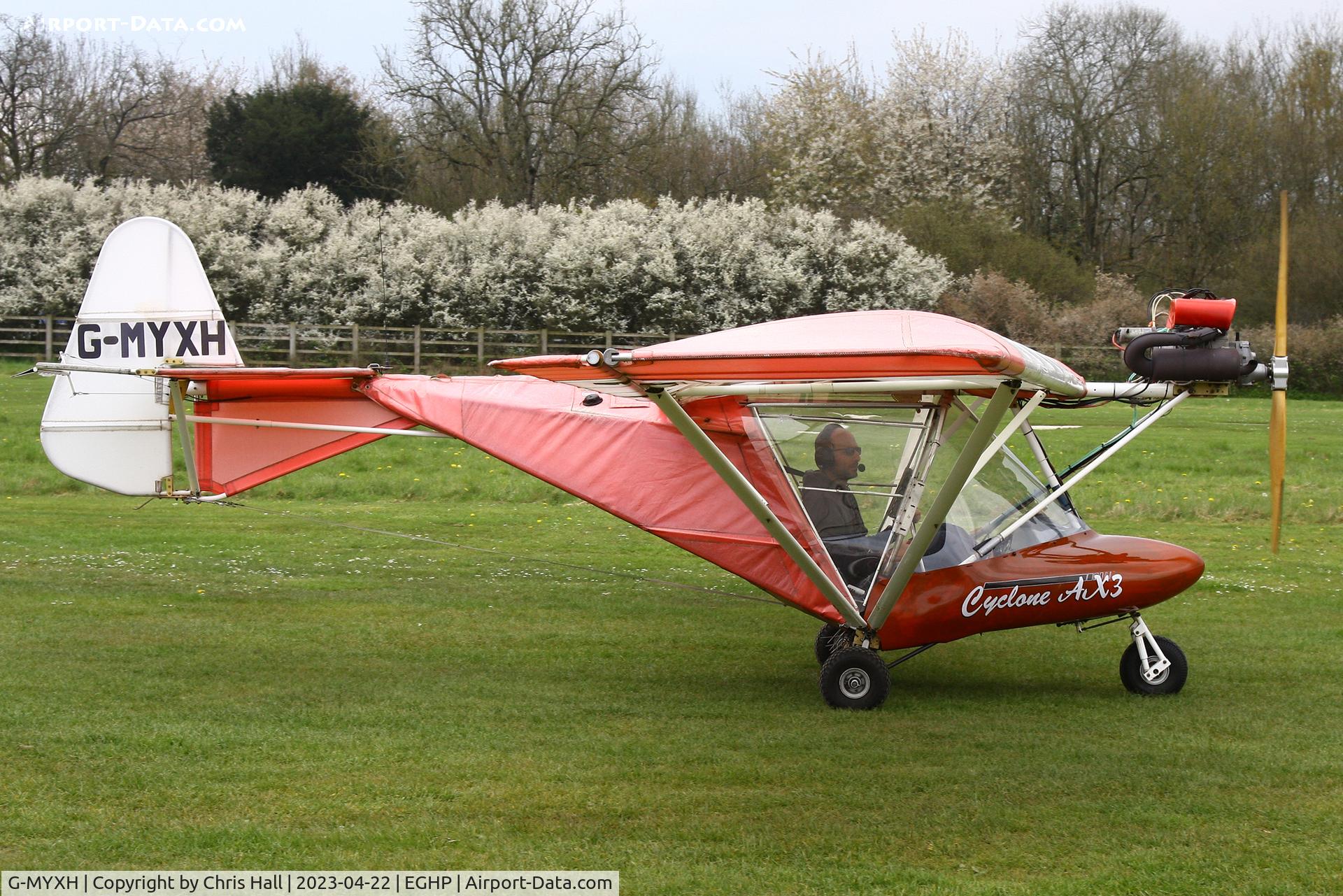 G-MYXH, 1995 Cyclone Airsports AX3/503 C/N 7028, Popham