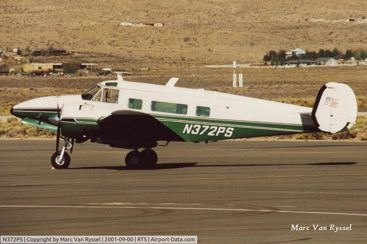 N372PS, 1964 Beech H-18 Tri-Gear C/N BA-693, N372PS at Reno Stead in September 2001.