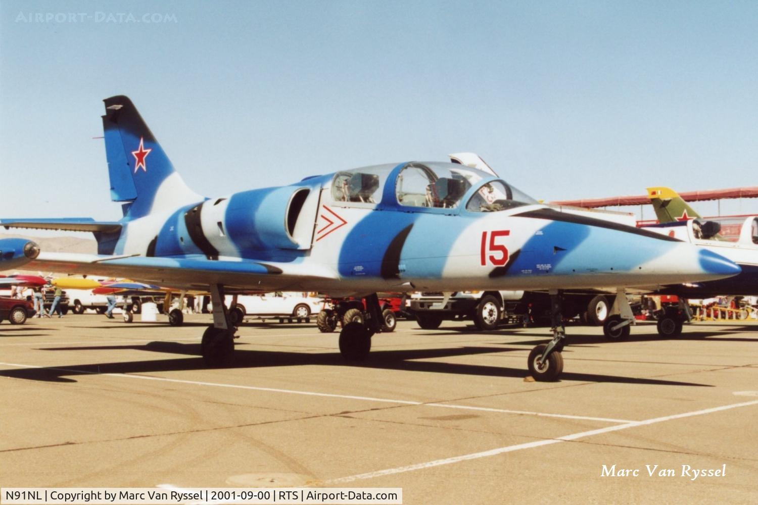 N91NL, 1981 Aero L-39C Albatros C/N 131901, At Reno Air Races in September 2001.