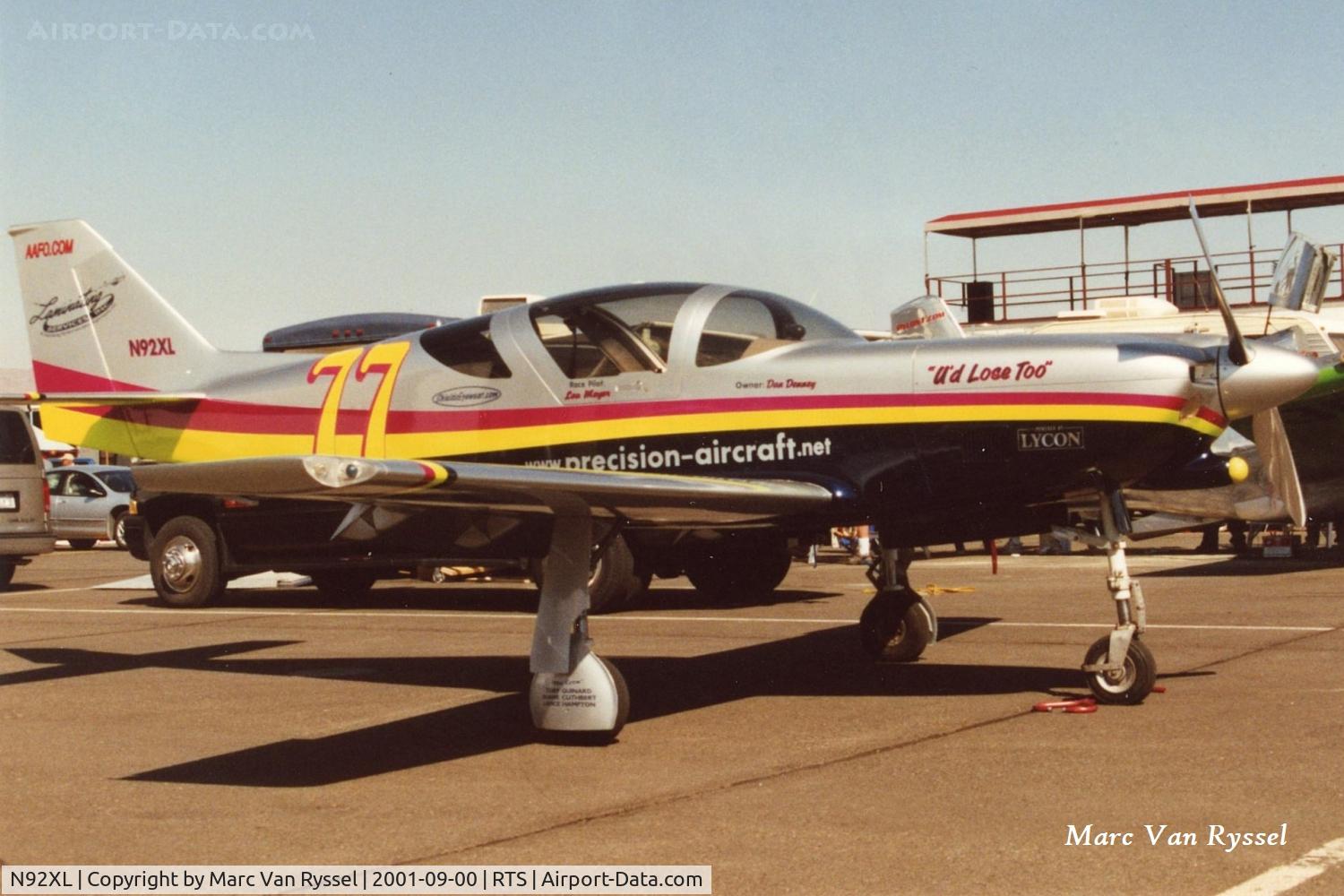 N92XL, 1992 Stoddard-Hamilton Glasair III C/N 3217, Race #77  N92XL at Reno Air Races in 2001.