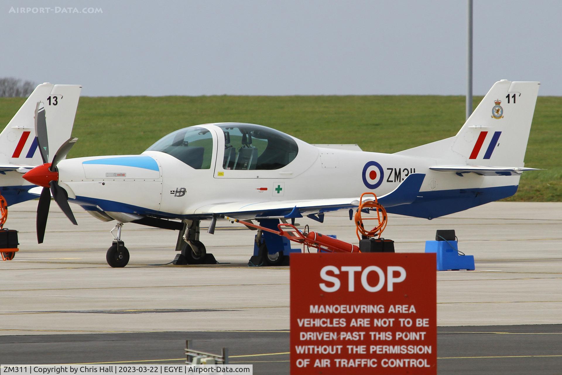 ZM311, 2017 Grob G-120TP-A Prefect T.1 C/N 11129, RAF Barkston Heath