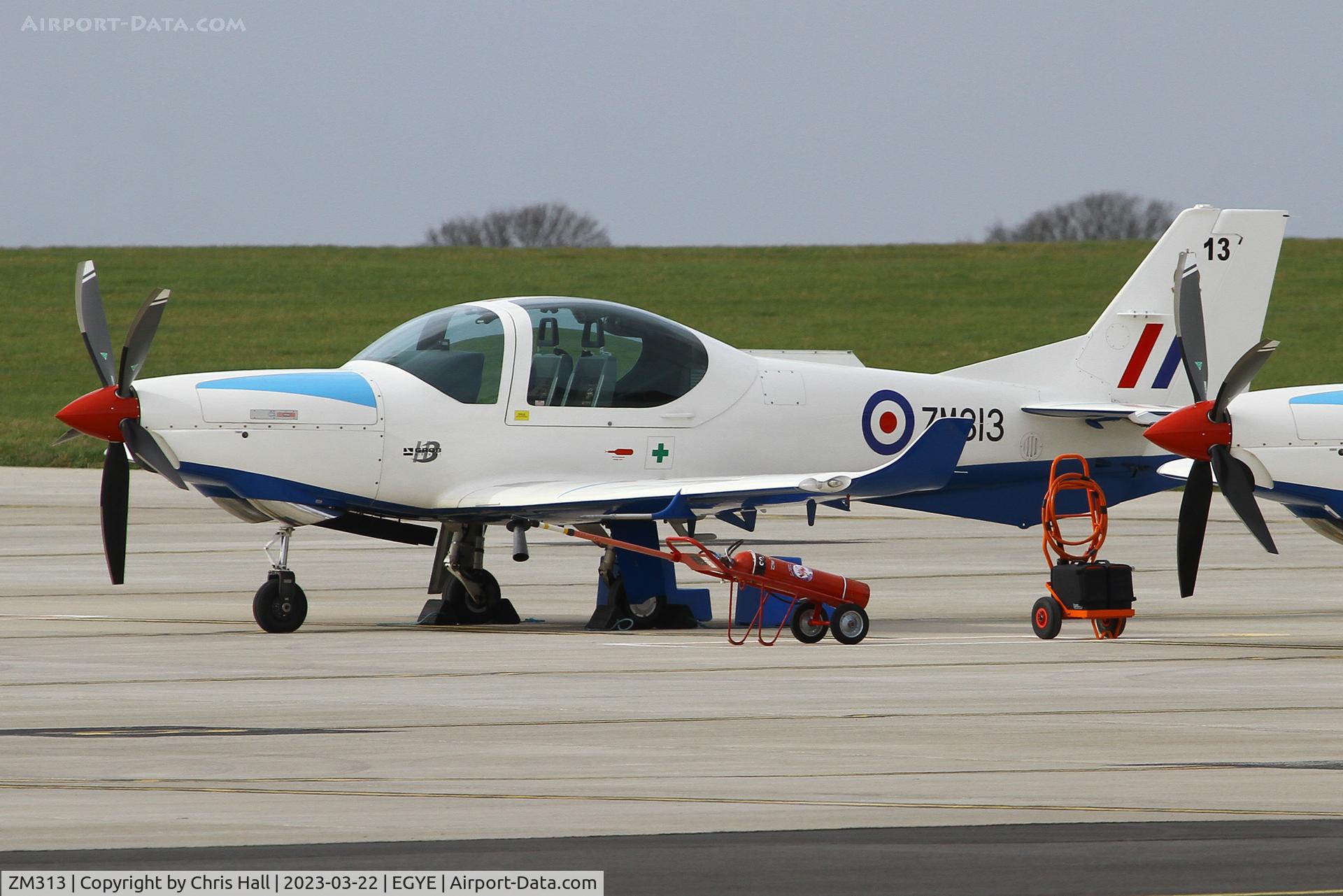 ZM313, 2017 Grob G-120TP-A Prefect T.1 C/N 11131, RAF Barkston Heath