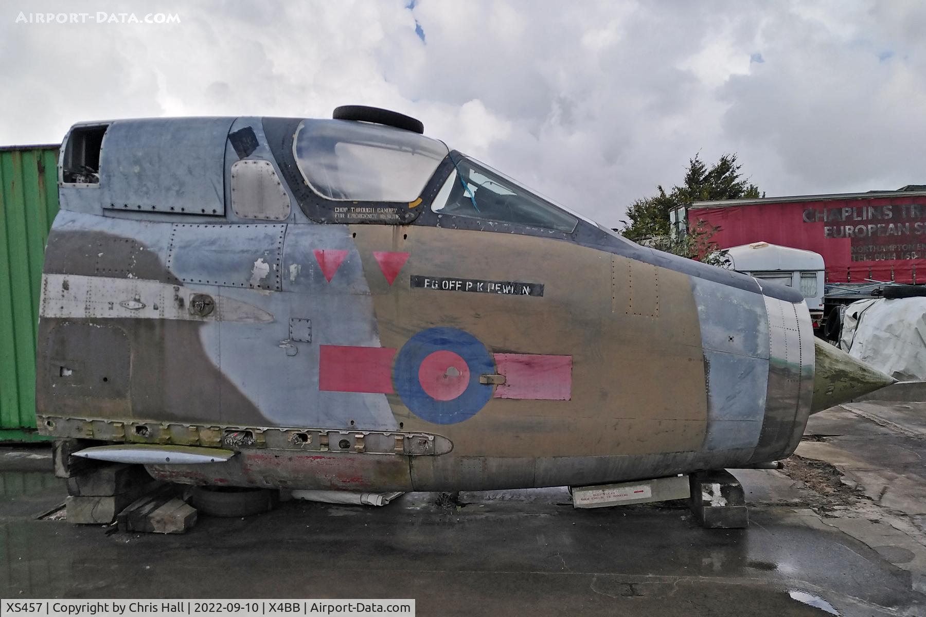 XS457, 1965 English Electric Lightning T5 C/N B1/95017, former RAF Binbrook