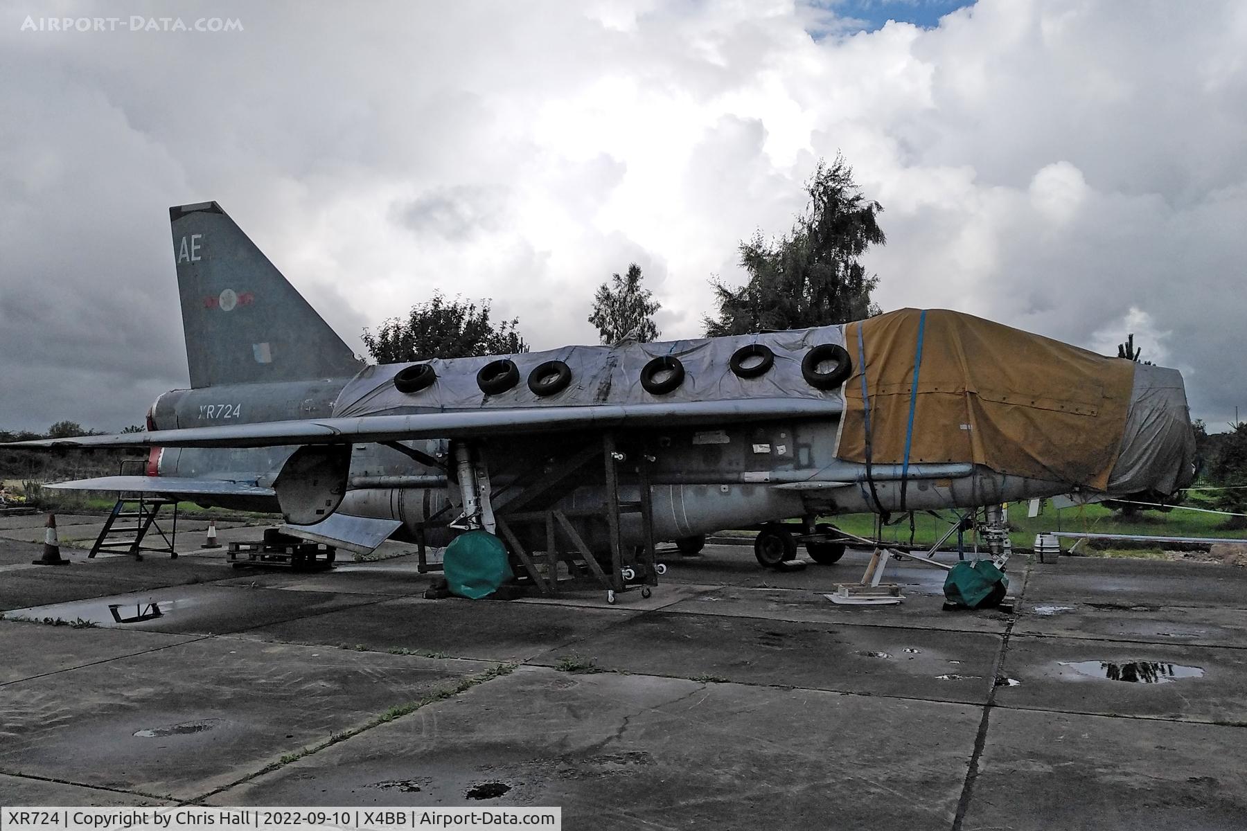 XR724, 1965 English Electric Lightning F.6 C/N 95207, former RAF Binbrook
