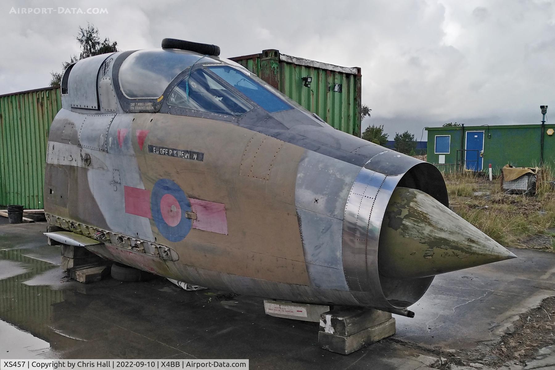 XS457, 1965 English Electric Lightning T5 C/N B1/95017, former RAF Binbrook