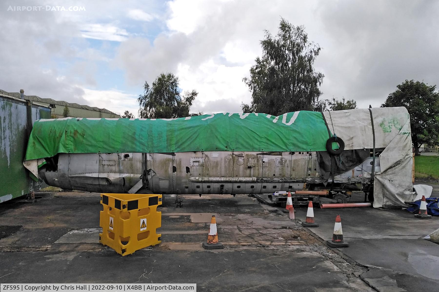 ZF595, English Electric Lightning T.55 C/N 95027, former RAF Binbrook