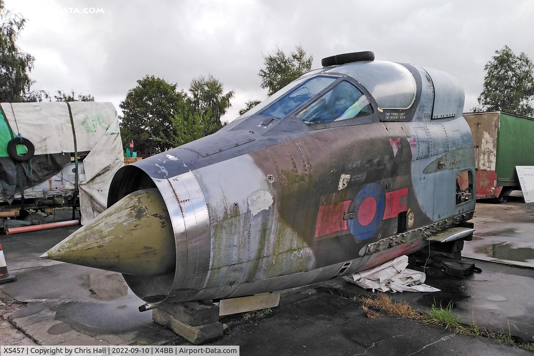 XS457, 1965 English Electric Lightning T5 C/N B1/95017, former RAF Binbrook