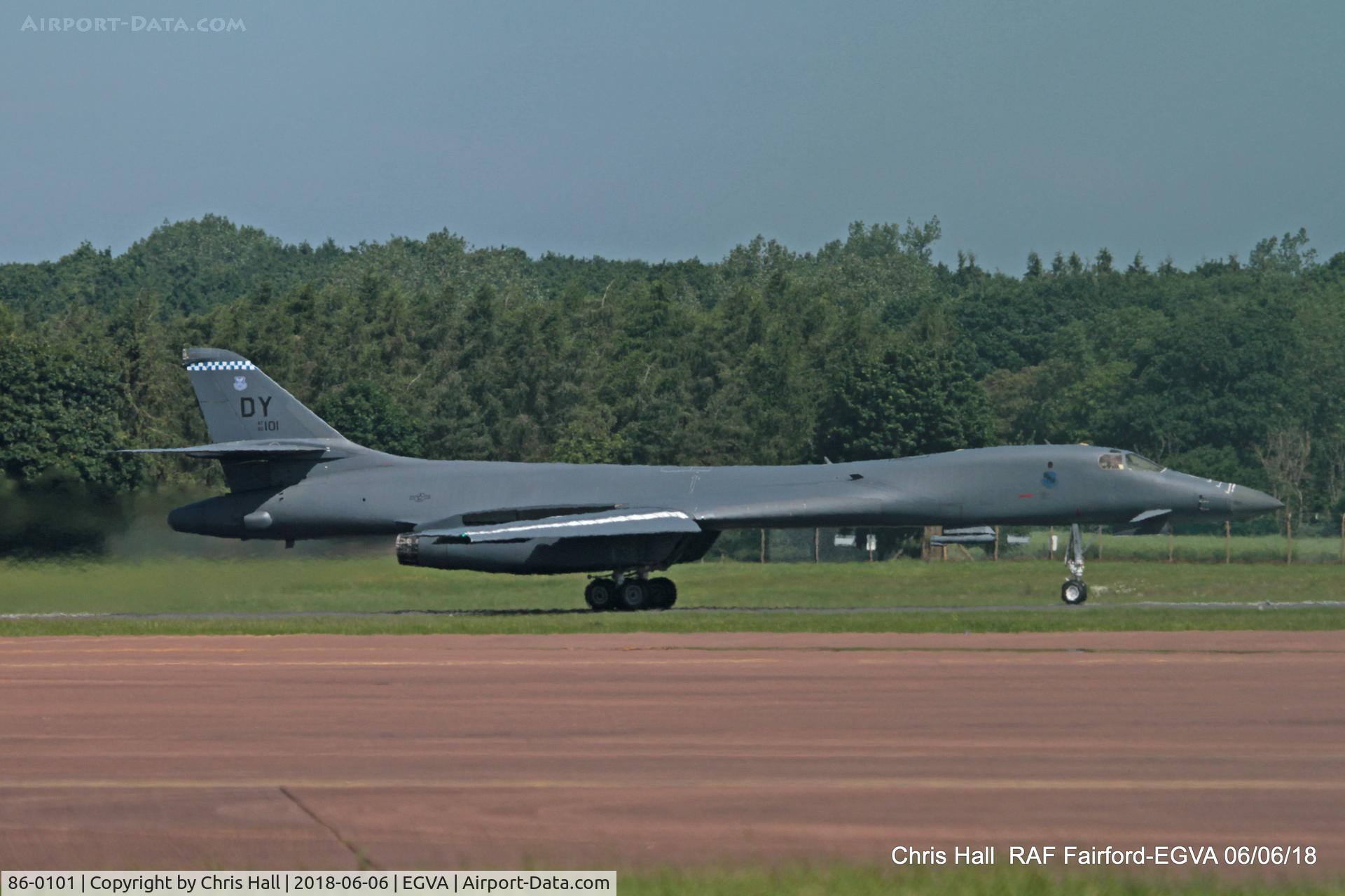 86-0101, 1986 Rockwell B-1B Lancer C/N 61, RAF Fairford
