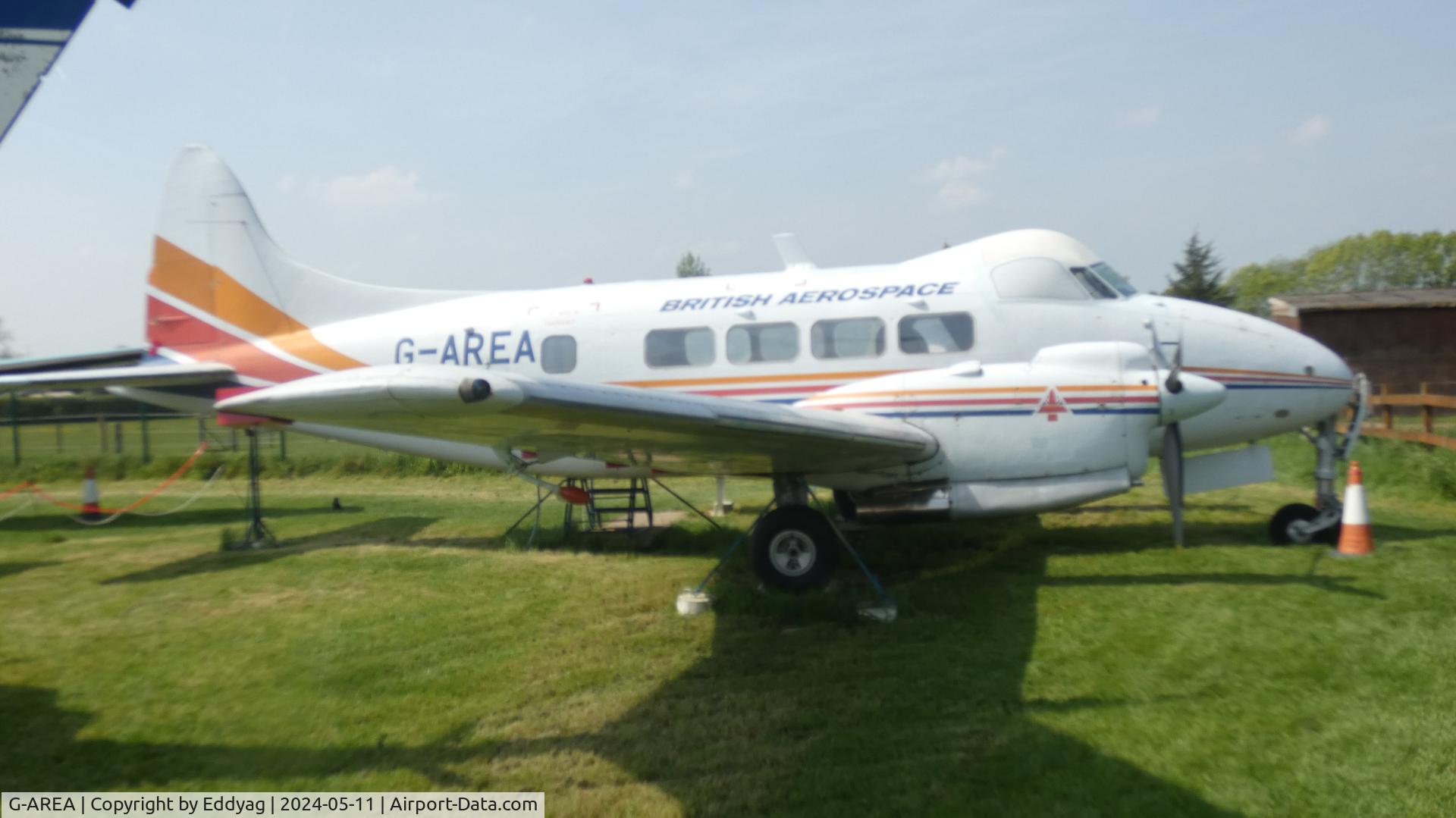 G-AREA, 1961 De Havilland DH-104 Dove 8 C/N 04520, de Havilland Aircraft Museum