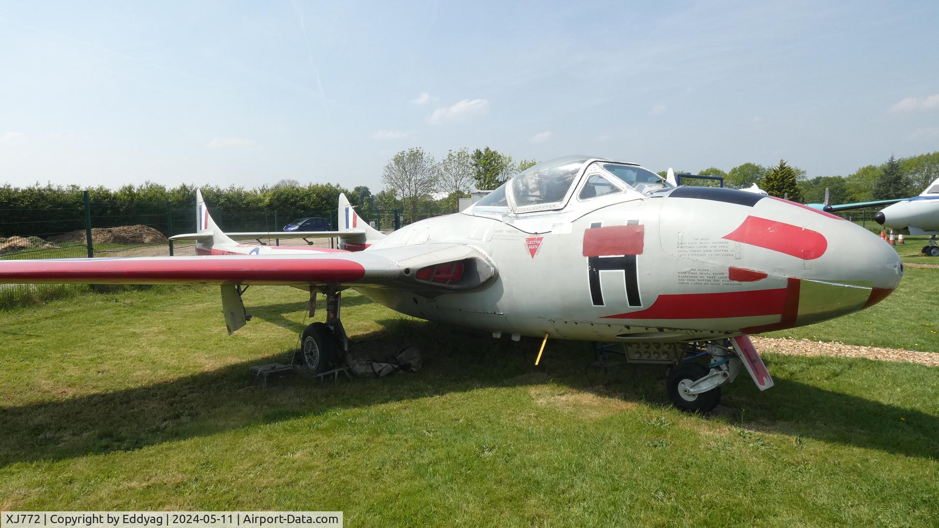 XJ772, De Havilland DH-115 Vampire T.11 C/N 15018, de Havilland Aircraft Museum