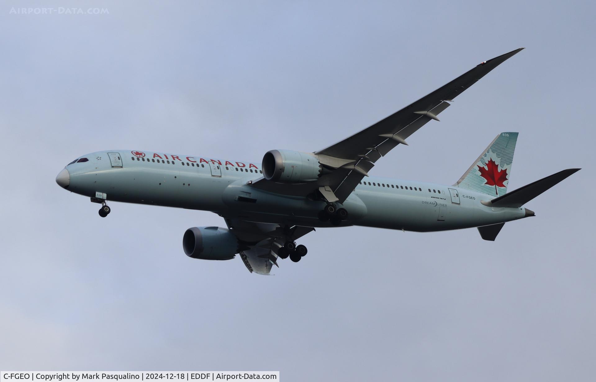 C-FGEO, 2016 Boeing 787-9 Dreamliner C/N 37180, Boeing 787-9 Dreamliner