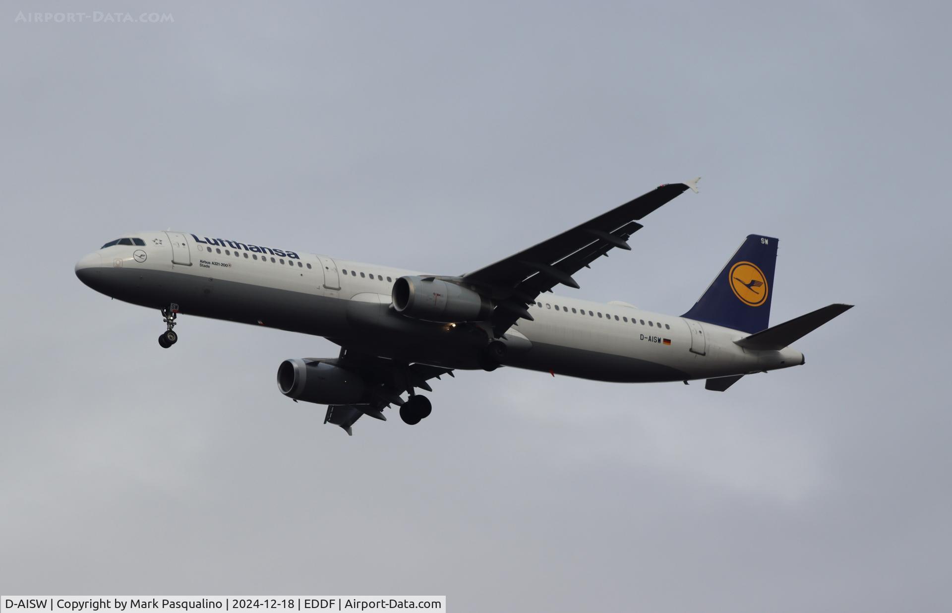 D-AISW, 2009 Airbus A321-231 C/N 4087, Airbus A321-231