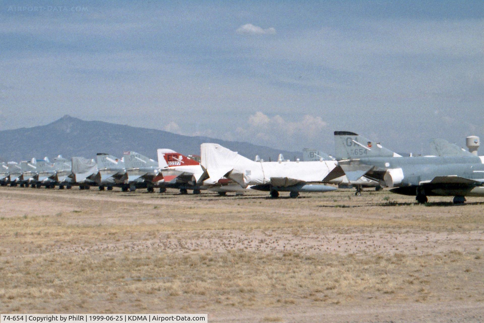 74-654, , 74-654 McD F-4E Phantom ll 66-0377 McD F-4E Phantom ll USAF Davis Monthan 25.06.99