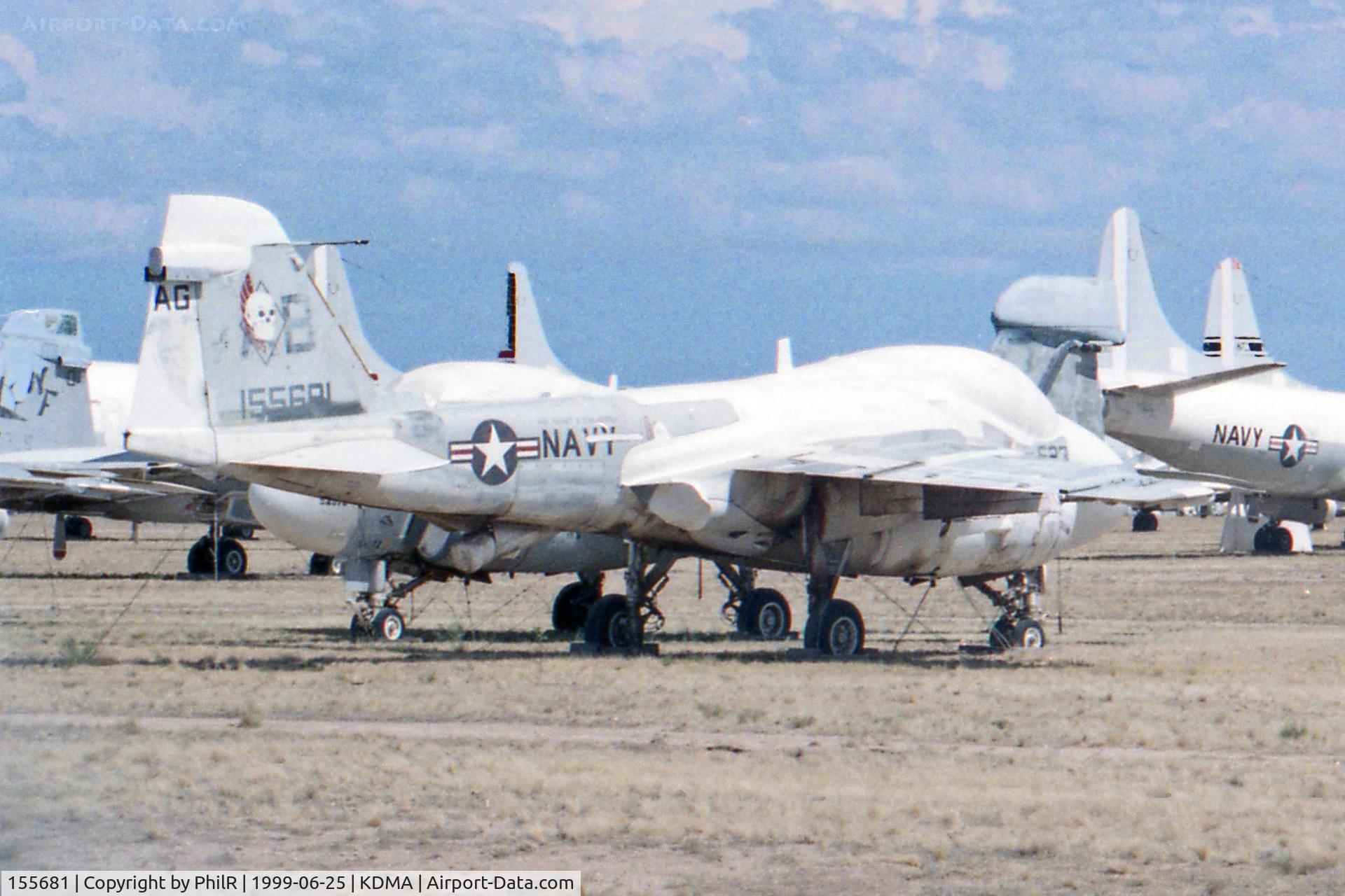 155681, Grumman A-6E Intruder C/N I-407, 155681 Grumman A-6E Intruder USN Davis Monthan 25.06.99