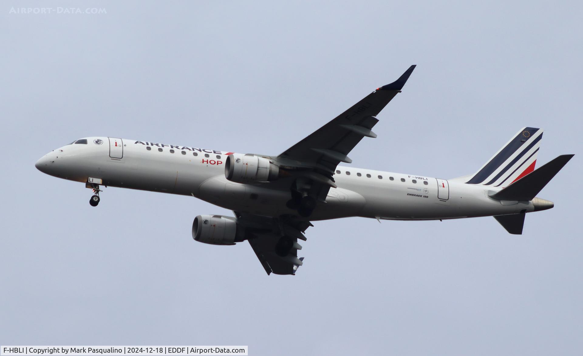 F-HBLI, 2009 Embraer 190LR (ERJ-190-100LR) C/N 19000298, ERJ-190-100LR
