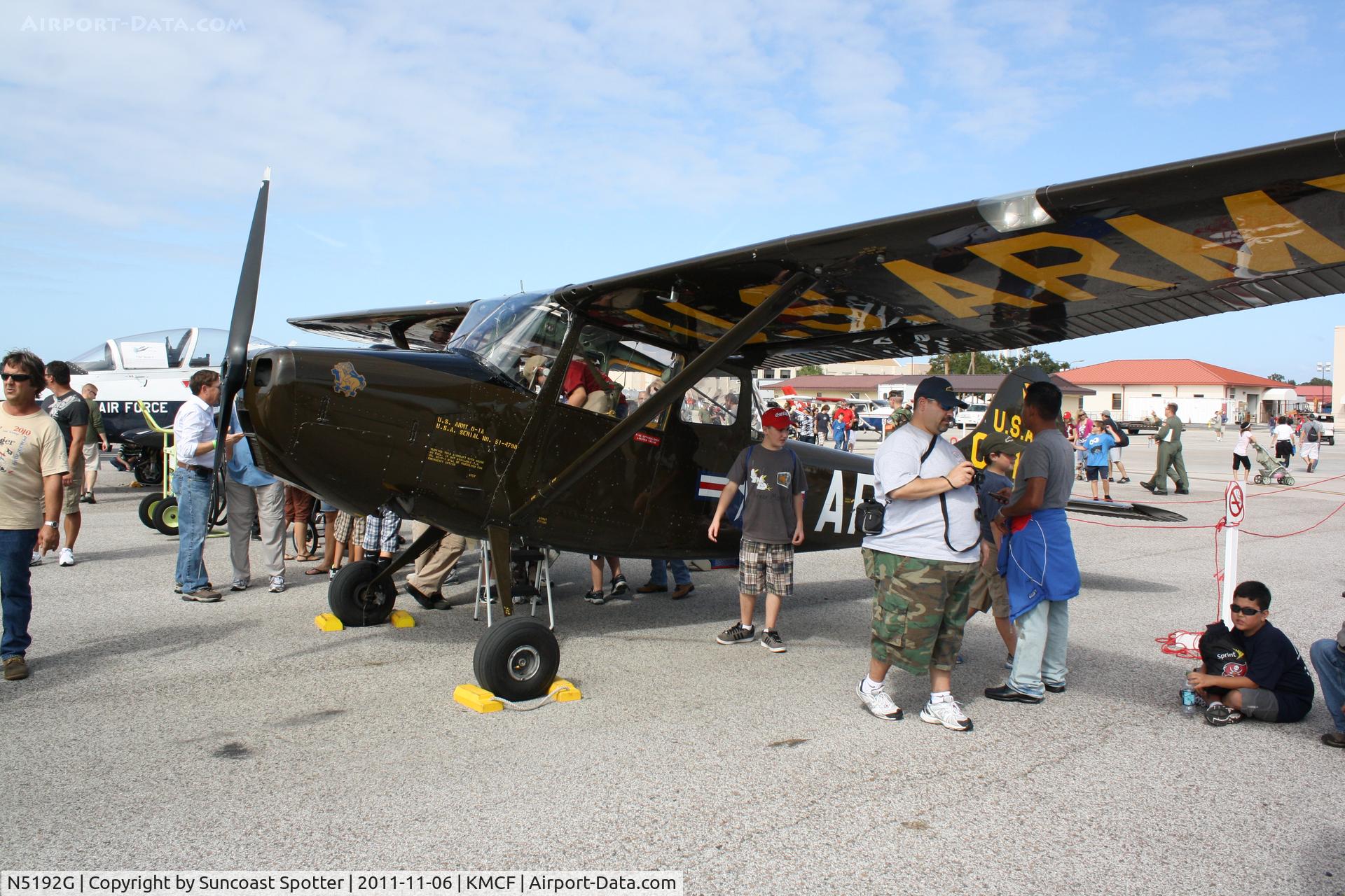 N5192G, 1951 Cessna 305A C/N 21683, Cessna Bird Dog on display at the MacDill Air Fest