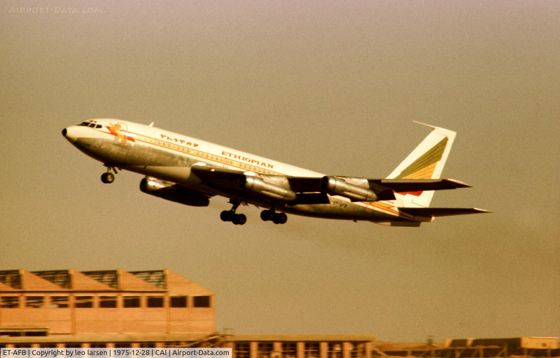 ET-AFB, 1962 Boeing 720-024B C/N 18419, Cairo 1975