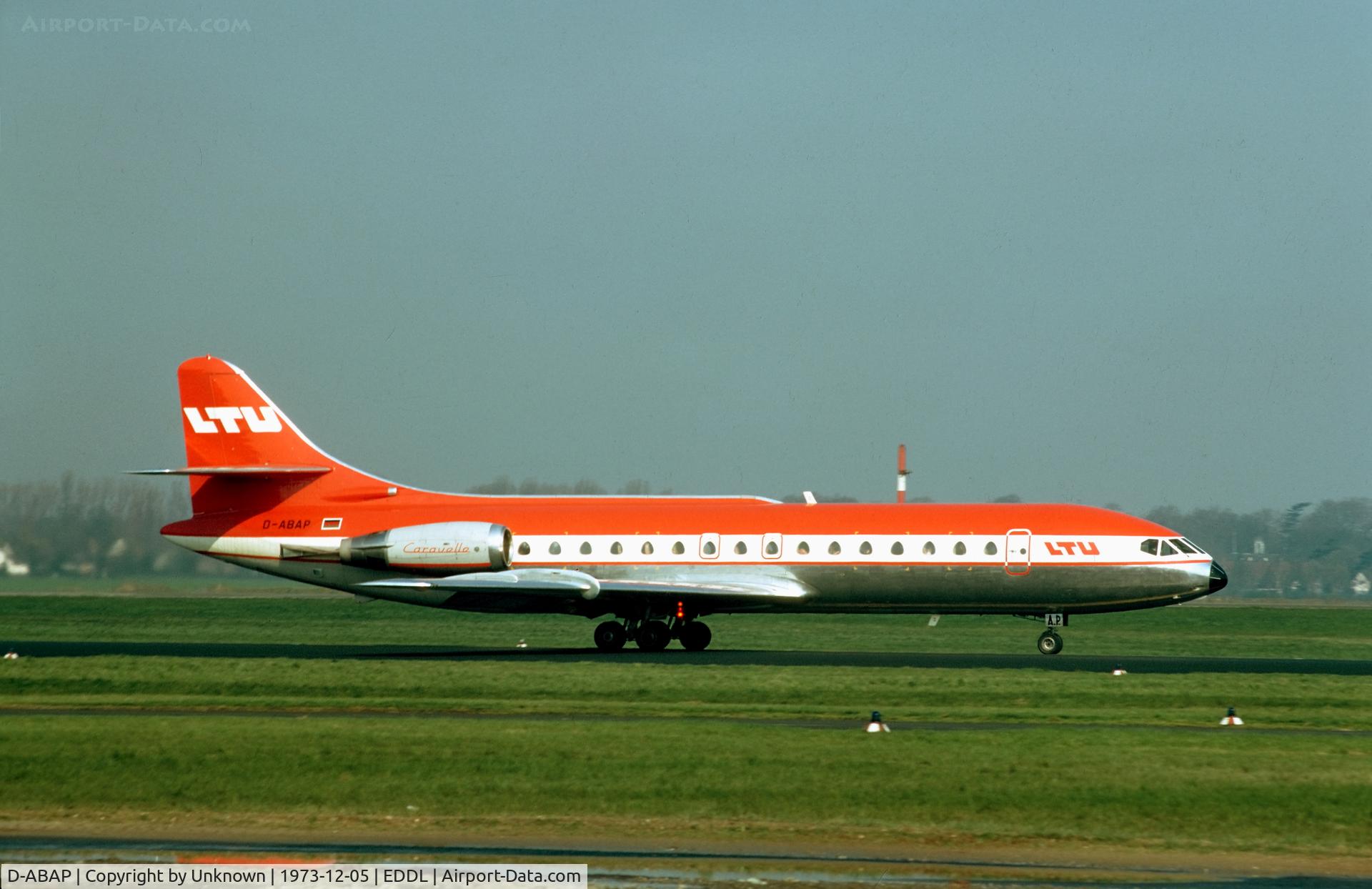 D-ABAP, 1967 Sud Aviation SE-210 Caravelle 10R C/N 235, Düsseldorf 5.1973