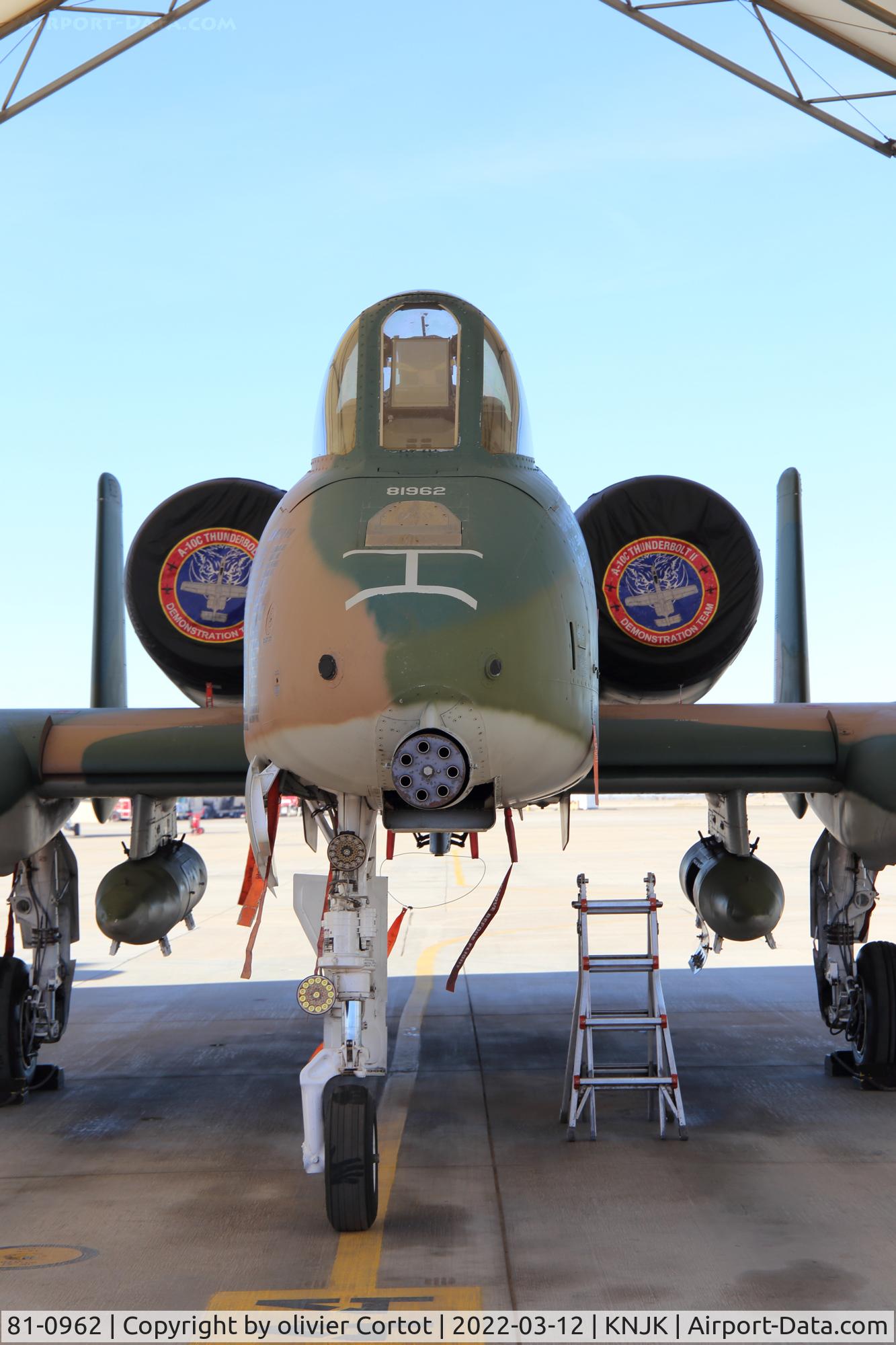 81-0962, 1981 Fairchild Republic A-10C Thunderbolt II C/N A10-0657, El Centro 2022