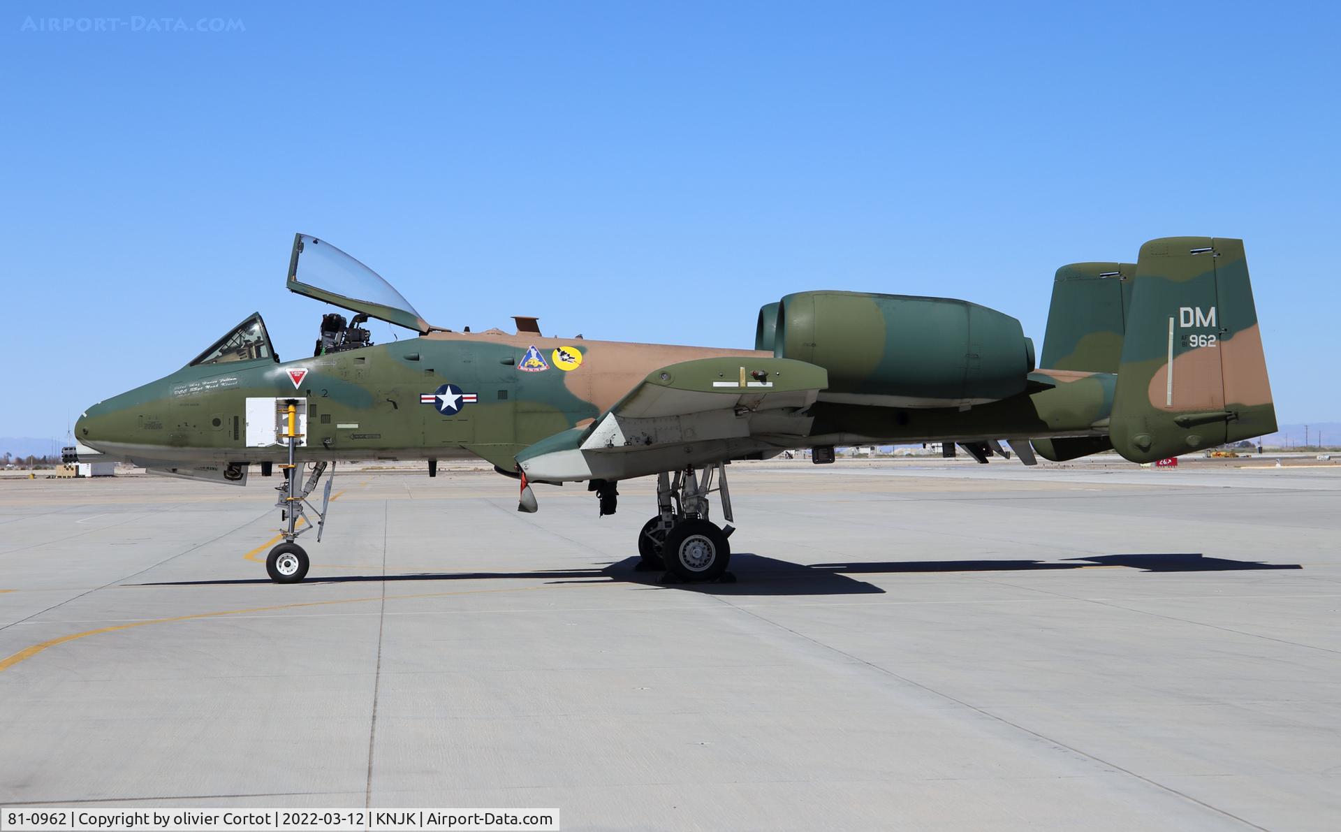 81-0962, 1981 Fairchild Republic A-10C Thunderbolt II C/N A10-0657, El Centro 2022