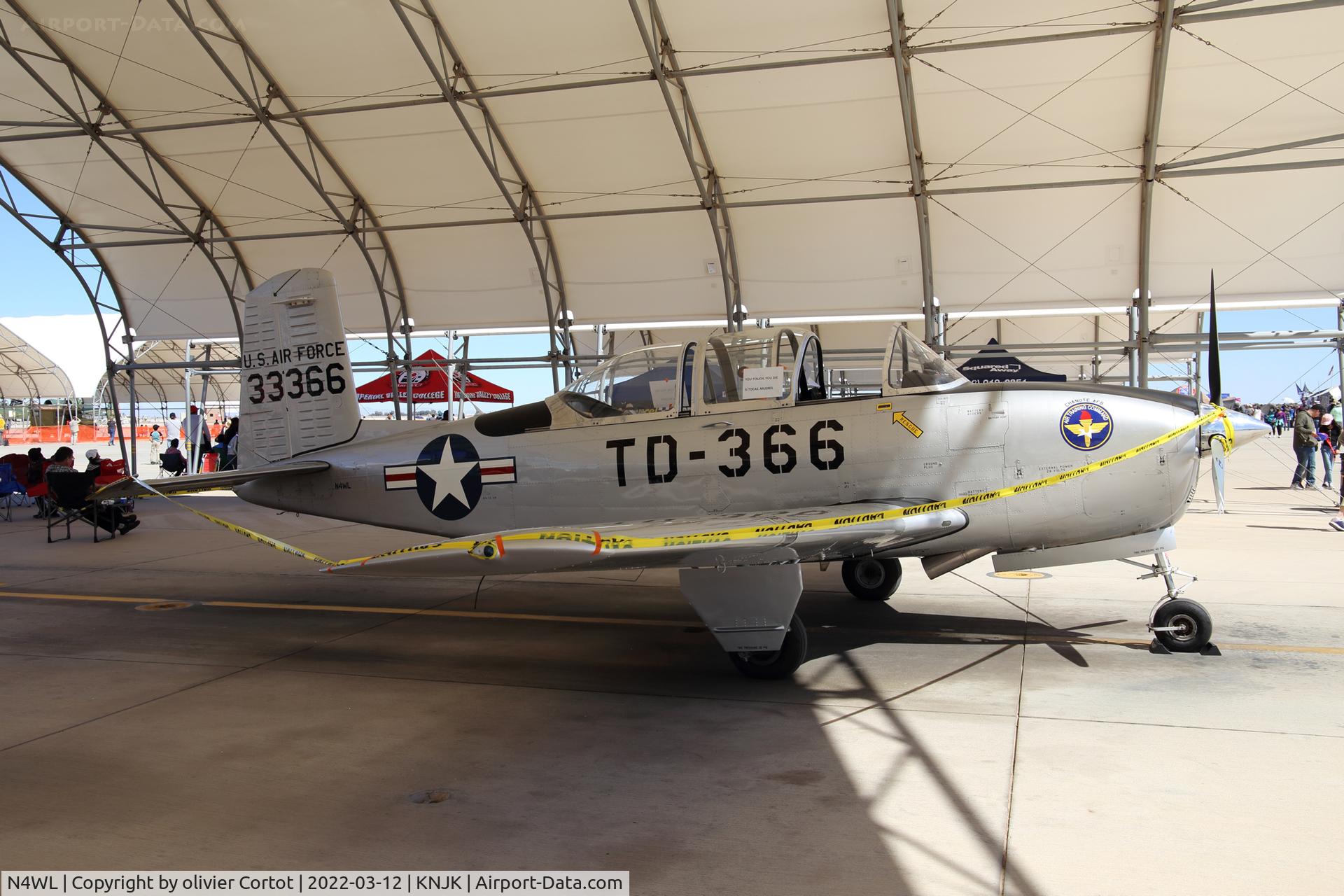 N4WL, Beech T-34A (A45) Mentor Mentor C/N G-127, El Centro 2022