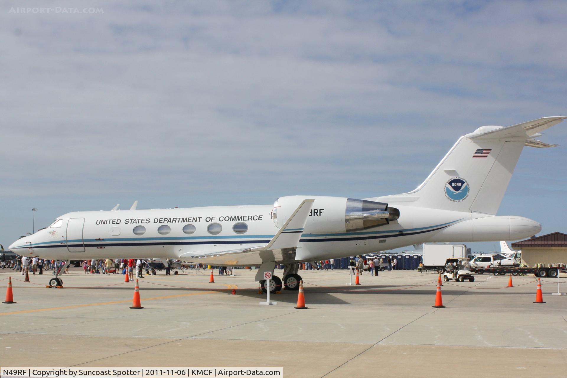 N49RF, 1994 Gulfstream Aerospace Gulfstream IV C/N 1246, NOAA Hurricane Hunter Gulfstream on display at MacDill Air Fest
