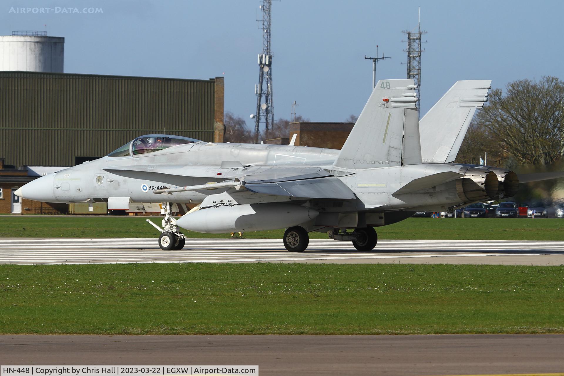 HN-448, McDonnell Douglas F-18C Hornet C/N 1475/FNC048, Cobra Warrior 2023, RAF Waddington