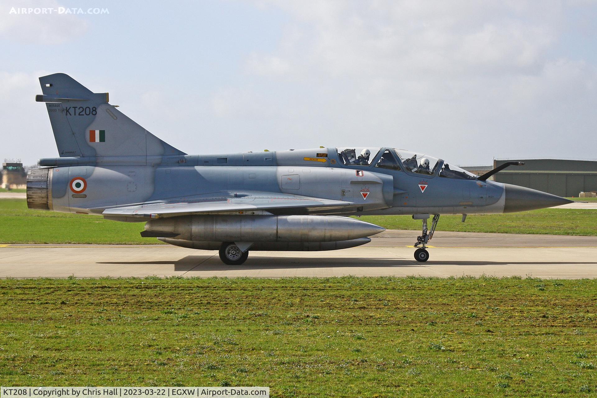 KT208, Dassault Mirage 2000TI C/N unknown KT208, Cobra Warrior 2023, RAF Waddington
