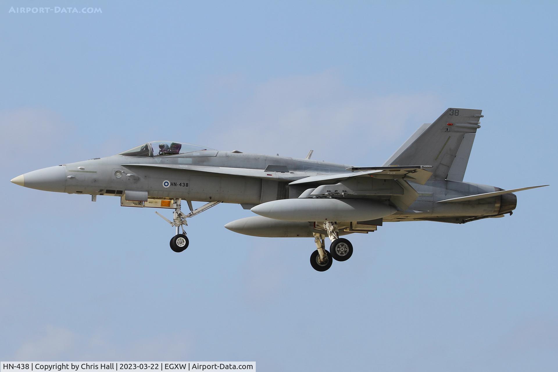 HN-438, McDonnell Douglas F-18C Hornet C/N 1449, Cobra Warrior 2023, RAF Waddington