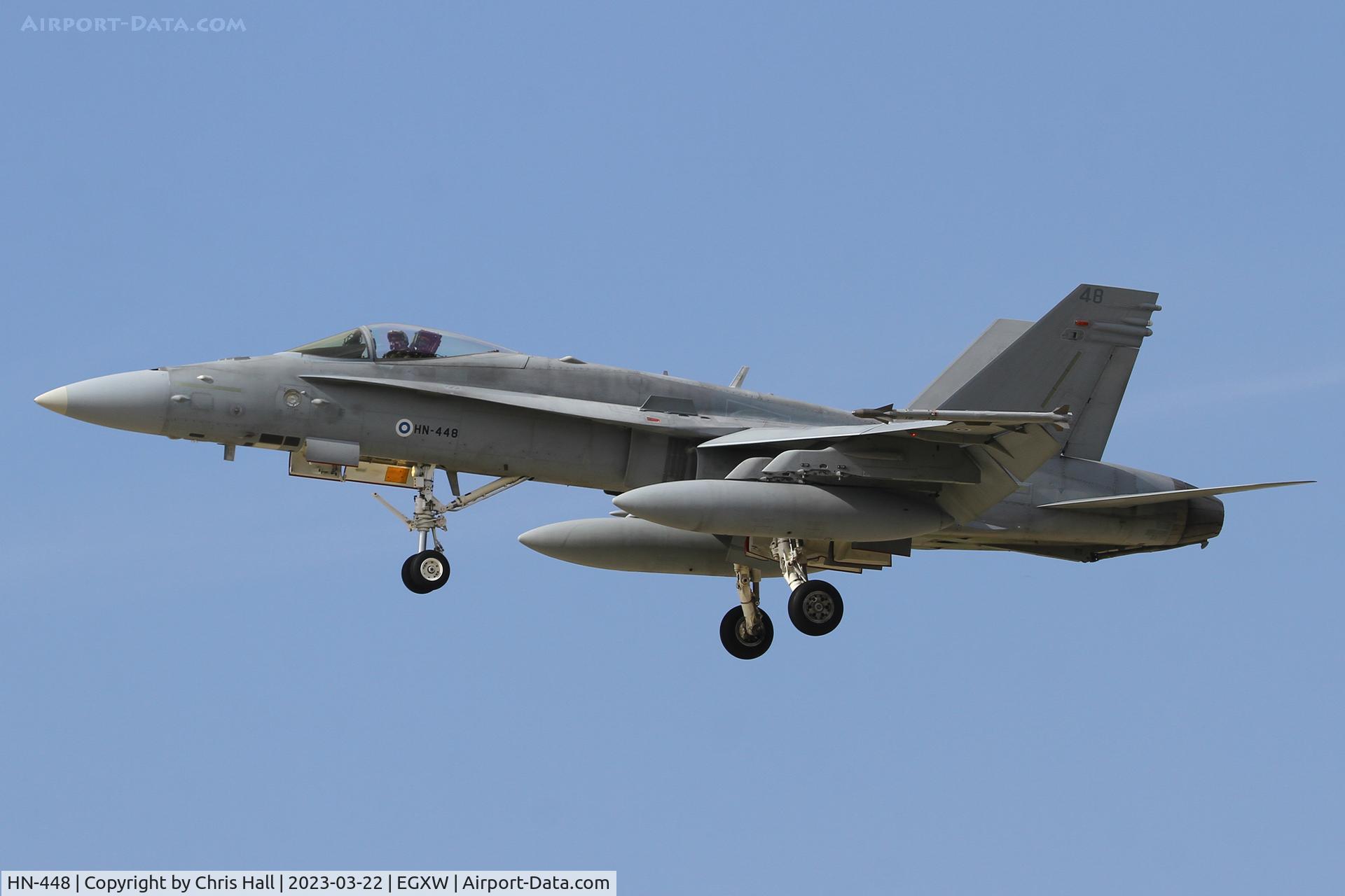 HN-448, McDonnell Douglas F-18C Hornet C/N 1475/FNC048, Cobra Warrior 2023, RAF Waddington