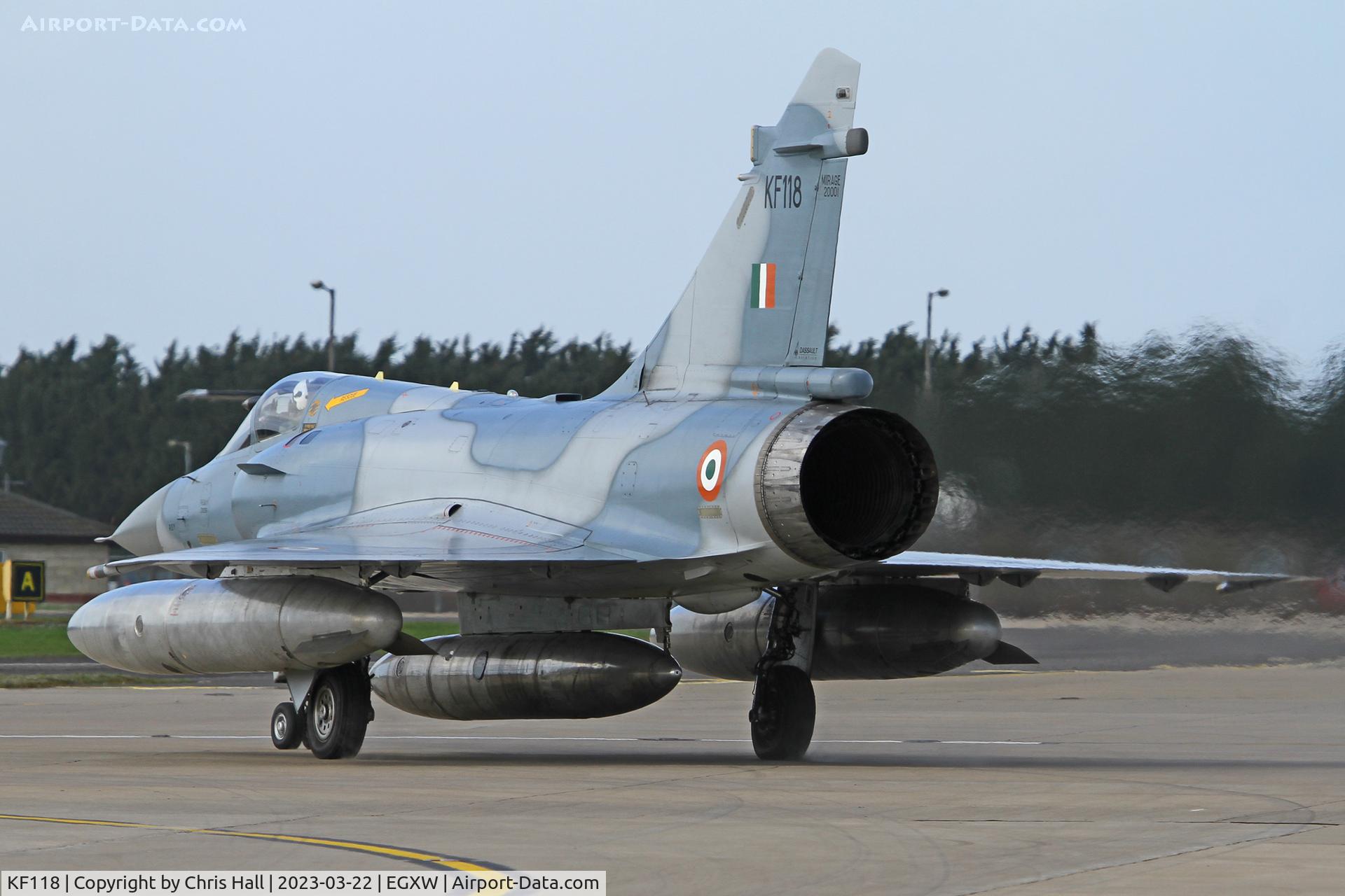 KF118, Dassault Mirage 2000TI C/N unknown KF112, Cobra Warrior 2023, RAF Waddington