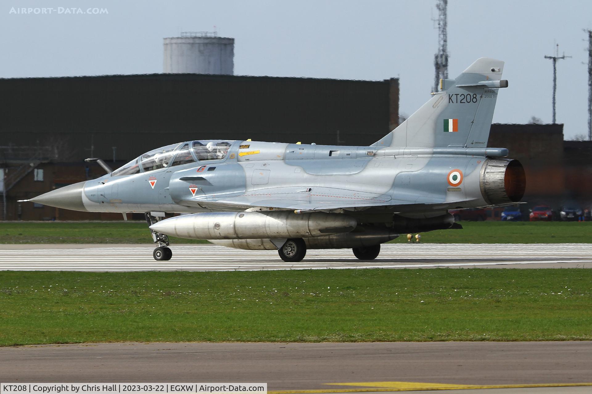 KT208, Dassault Mirage 2000TI C/N unknown KT208, Cobra Warrior 2023, RAF Waddington