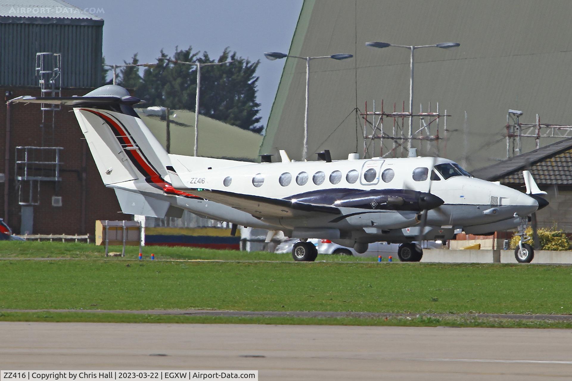 ZZ416, 2007 Beechcraft Shadow R.Mk1 (350CER) Super King Air C/N FM-14, RAF Waddington