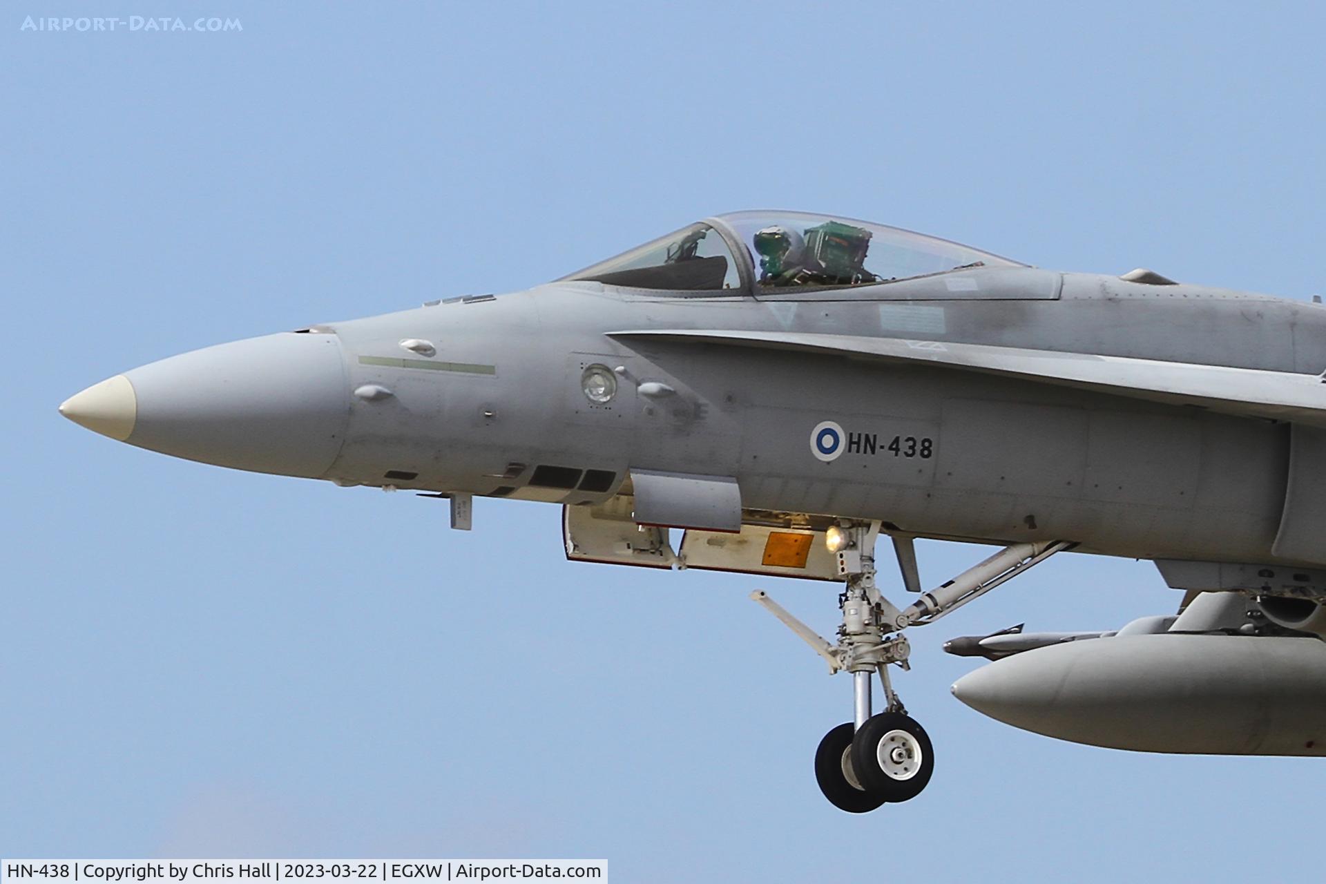 HN-438, McDonnell Douglas F-18C Hornet C/N 1449, Cobra Warrior 2023, RAF Waddington