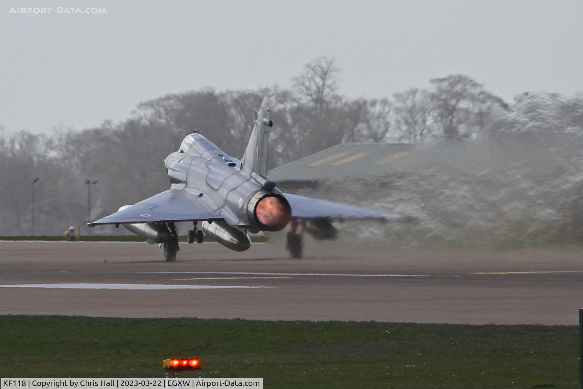 KF118, Dassault Mirage 2000TI C/N unknown KF112, Cobra Warrior 2023, RAF Waddington