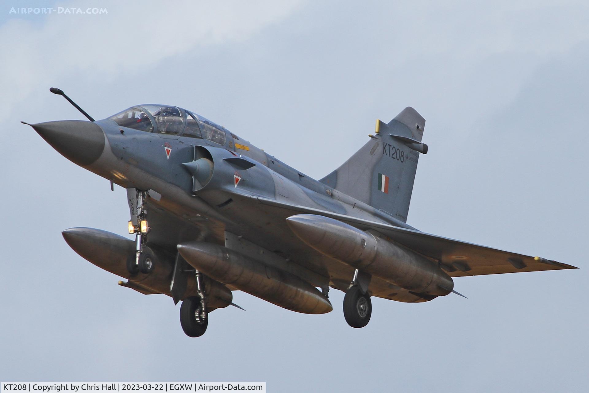 KT208, Dassault Mirage 2000TI C/N unknown KT208, Cobra Warrior 2023, RAF Waddington