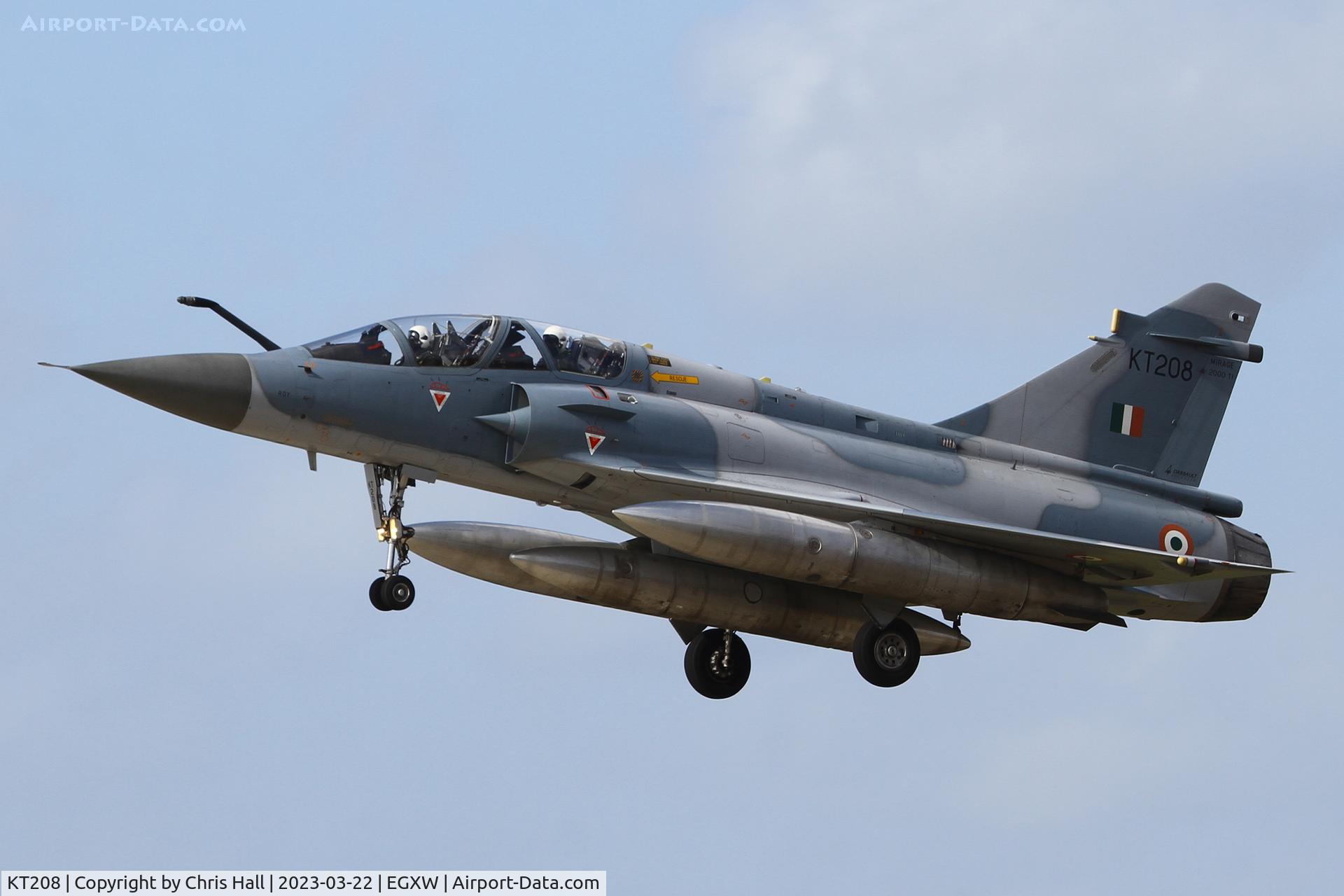 KT208, Dassault Mirage 2000TI C/N unknown KT208, Cobra Warrior 2023, RAF Waddington