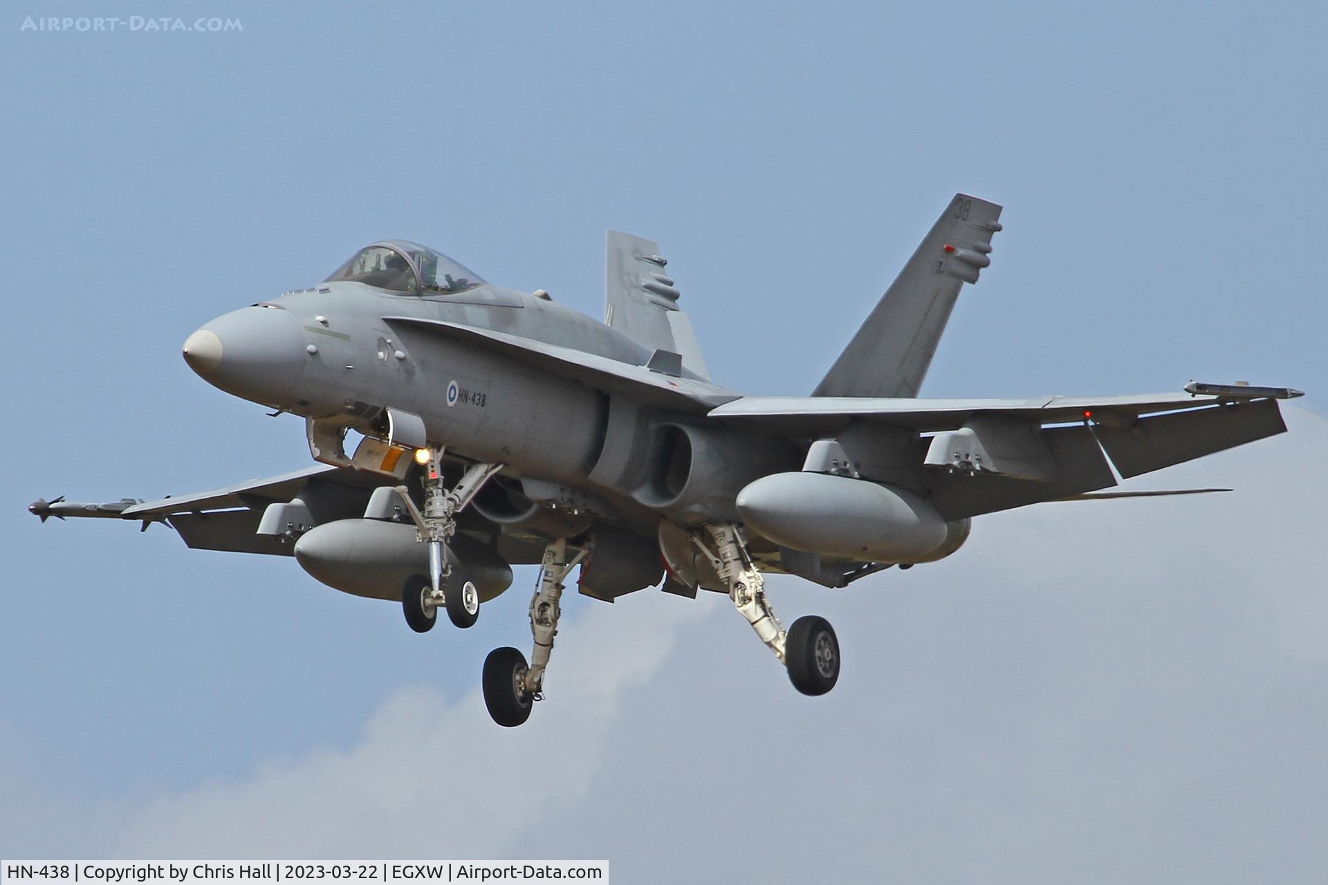 HN-438, McDonnell Douglas F-18C Hornet C/N 1449, Cobra Warrior 2023, RAF Waddington