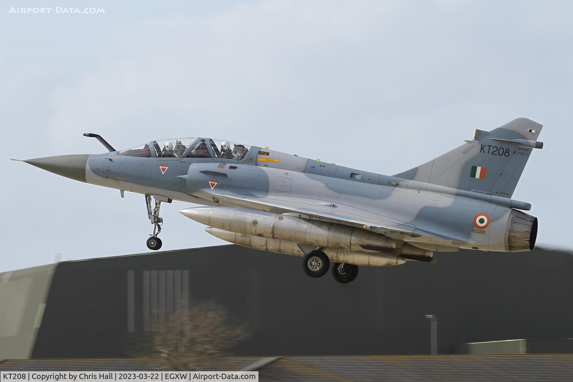 KT208, Dassault Mirage 2000TI C/N unknown KT208, Cobra Warrior 2023, RAF Waddington