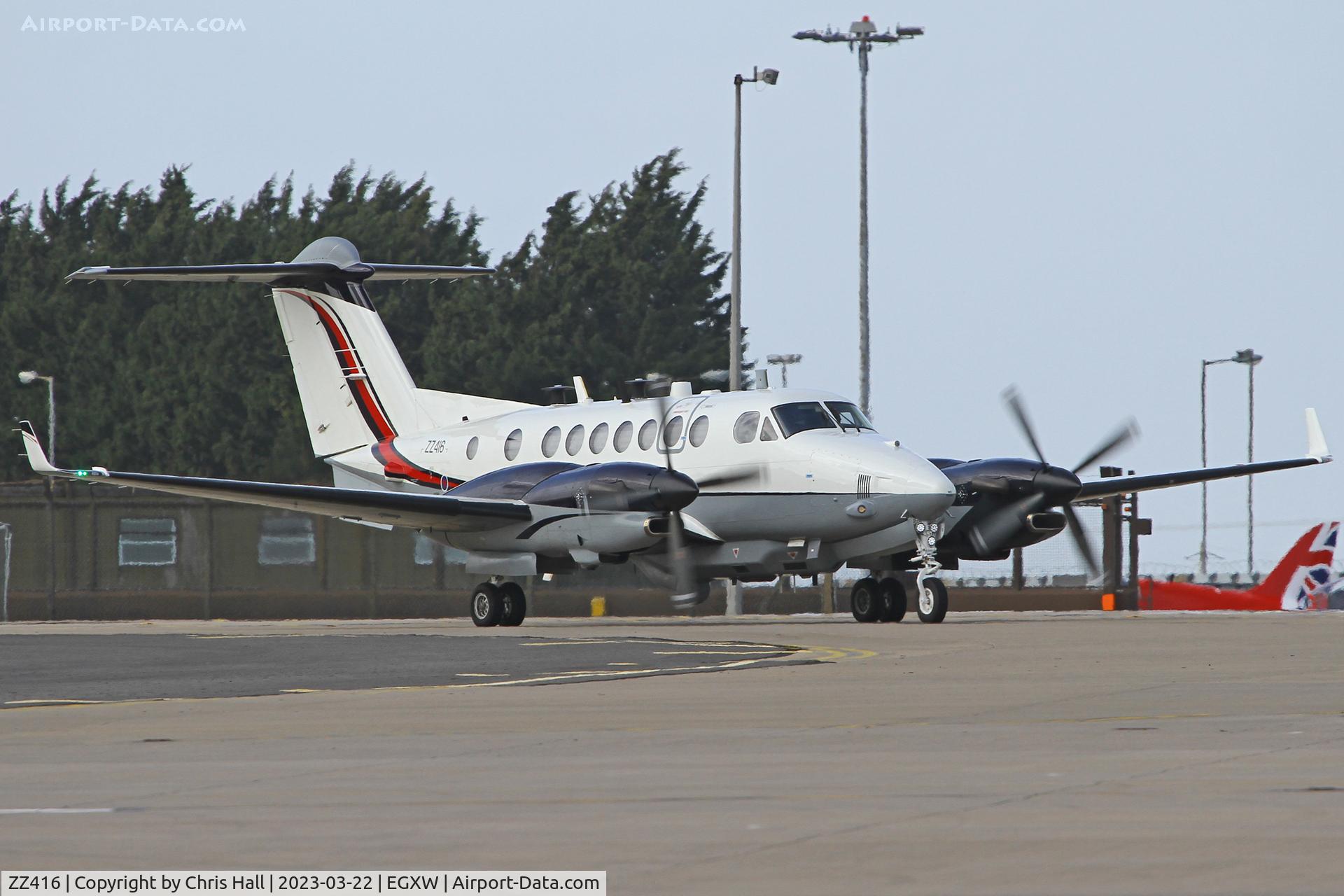 ZZ416, 2007 Beechcraft Shadow R.Mk1 (350CER) Super King Air C/N FM-14, RAF Waddington
