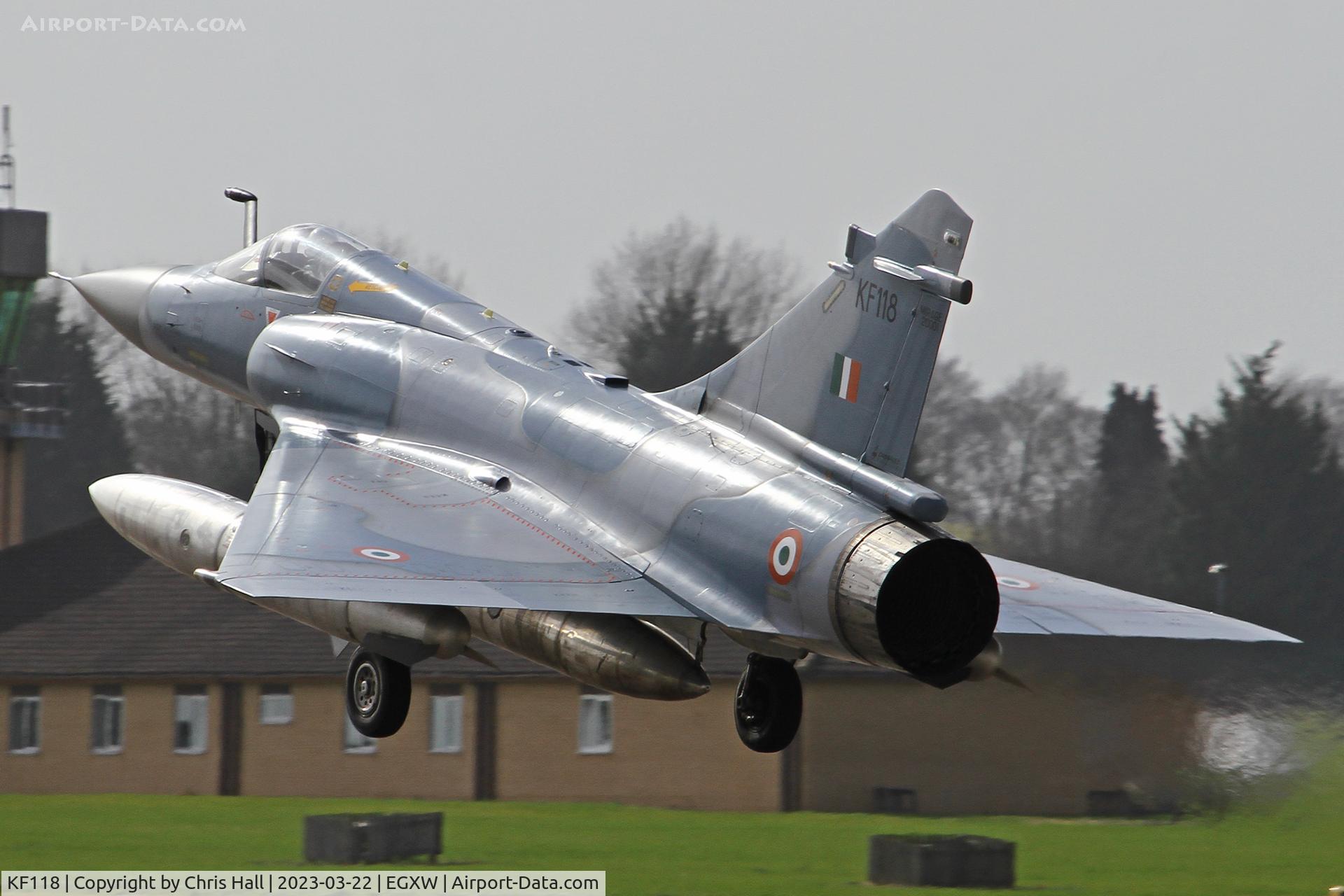 KF118, Dassault Mirage 2000TI C/N unknown KF112, Cobra Warrior 2023, RAF Waddington