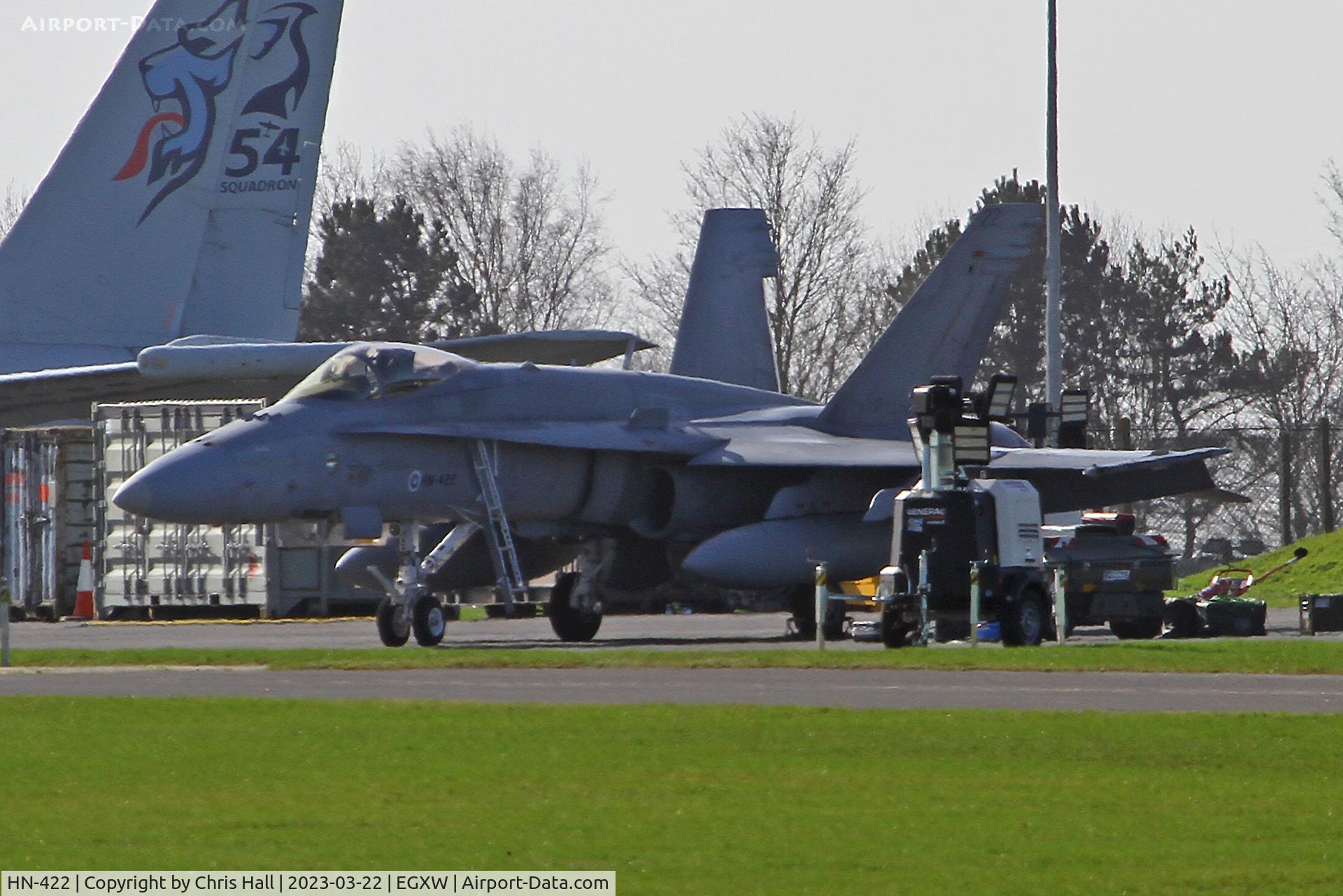 HN-422, McDonnell Douglas F-18C Hornet C/N 1416, Cobra Warrior 2023, RAF Waddington