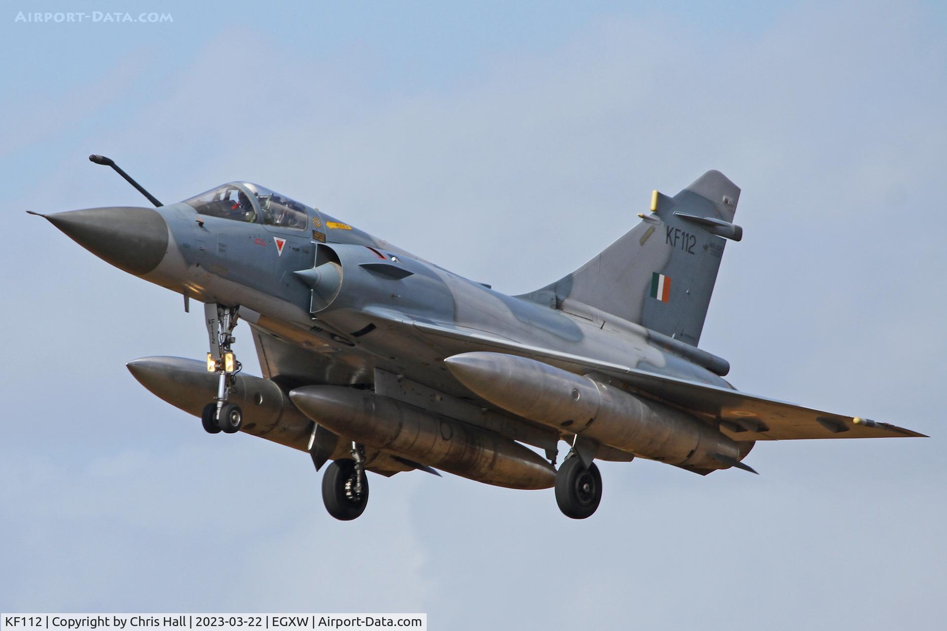 KF112, Dassault Mirage 2000TI C/N unknown KF112, Cobra Warrior 2023, RAF Waddington