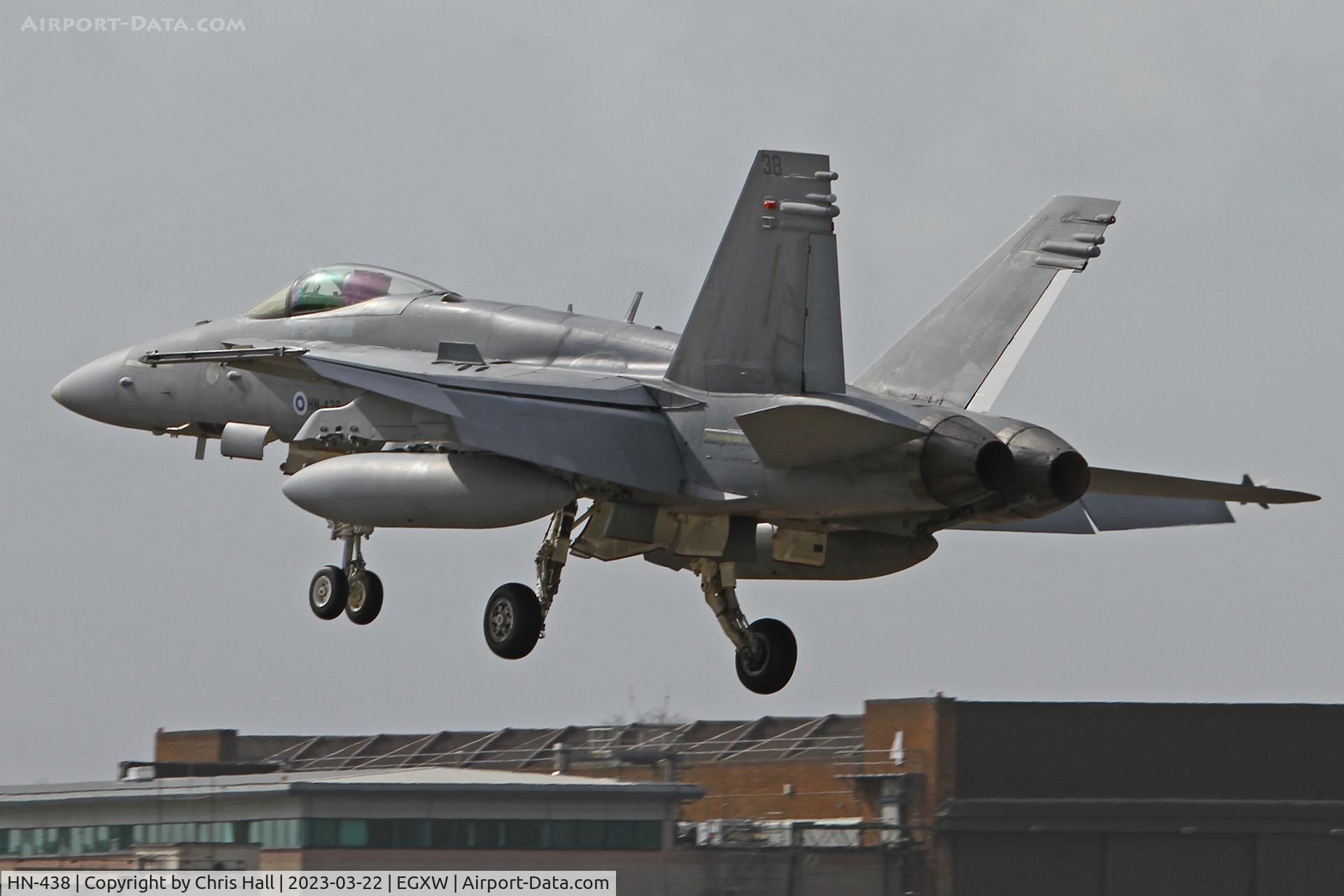 HN-438, McDonnell Douglas F-18C Hornet C/N 1449, Cobra Warrior 2023, RAF Waddington