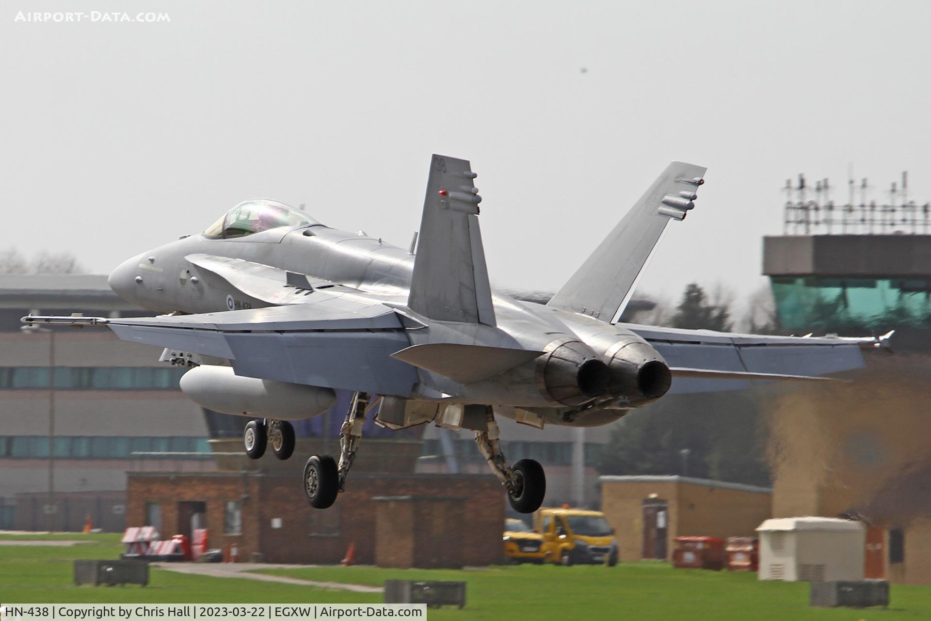 HN-438, McDonnell Douglas F-18C Hornet C/N 1449, Cobra Warrior 2023, RAF Waddington