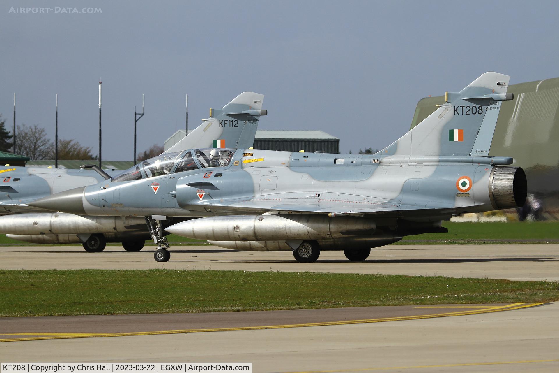 KT208, Dassault Mirage 2000TI C/N unknown KT208, Cobra Warrior 2023, RAF Waddington