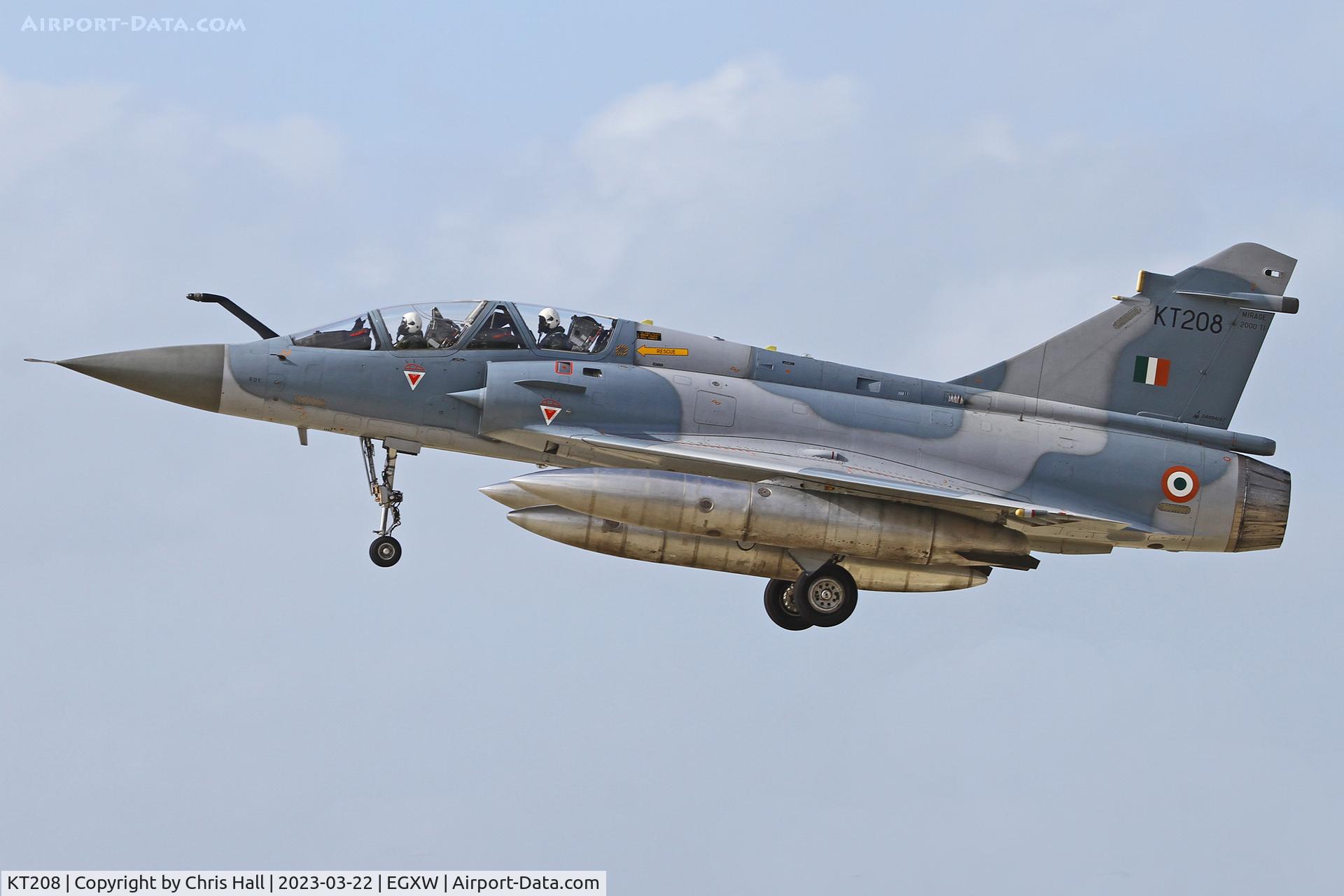 KT208, Dassault Mirage 2000TI C/N unknown KT208, Cobra Warrior 2023, RAF Waddington