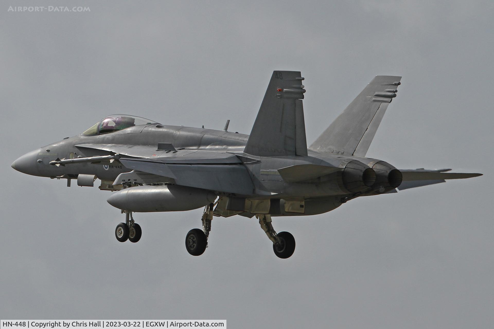 HN-448, McDonnell Douglas F-18C Hornet C/N 1475/FNC048, Cobra Warrior 2023, RAF Waddington